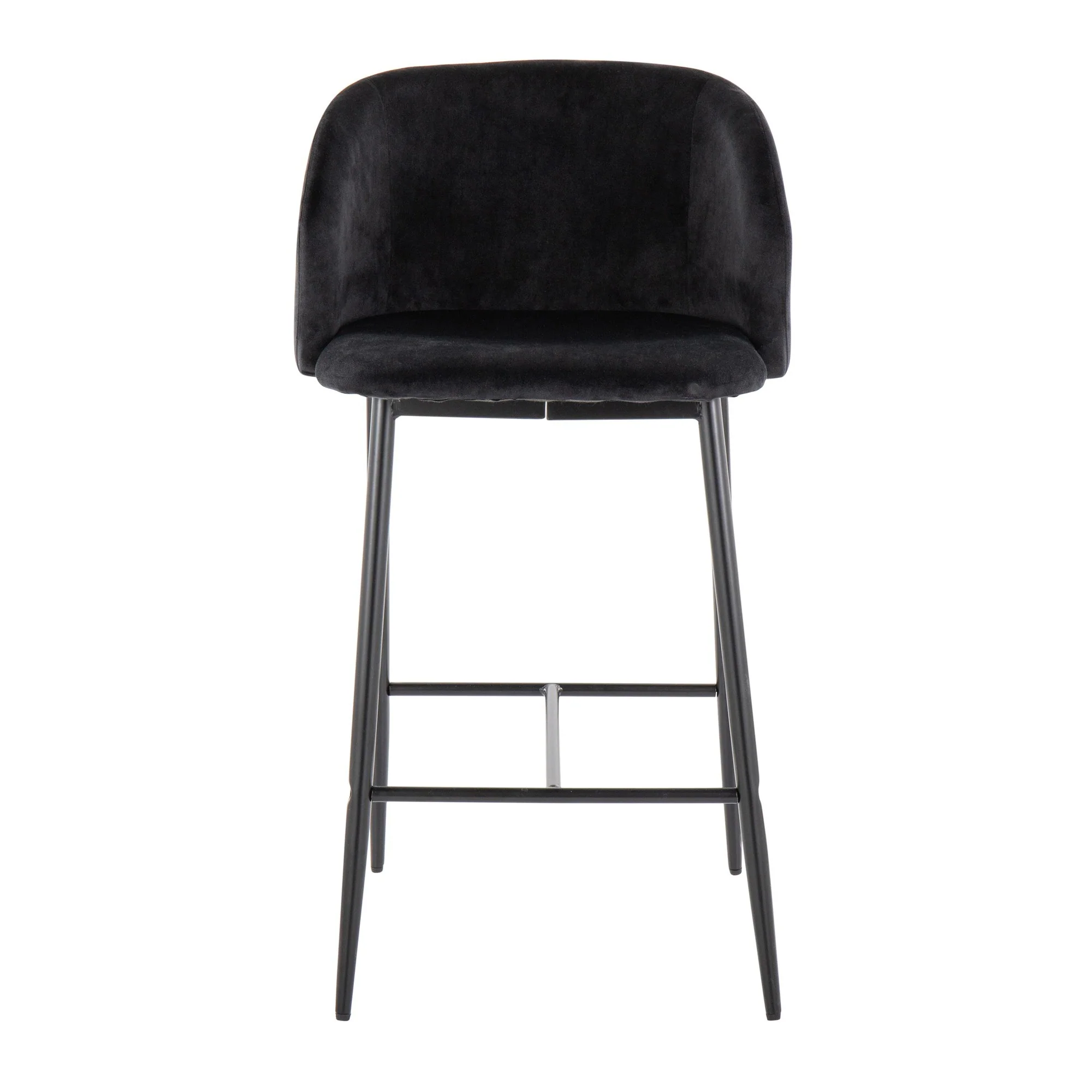 Fran 26" Fixed-Height Counter Stool - Set of 2 Black By LumiSource - Image 3