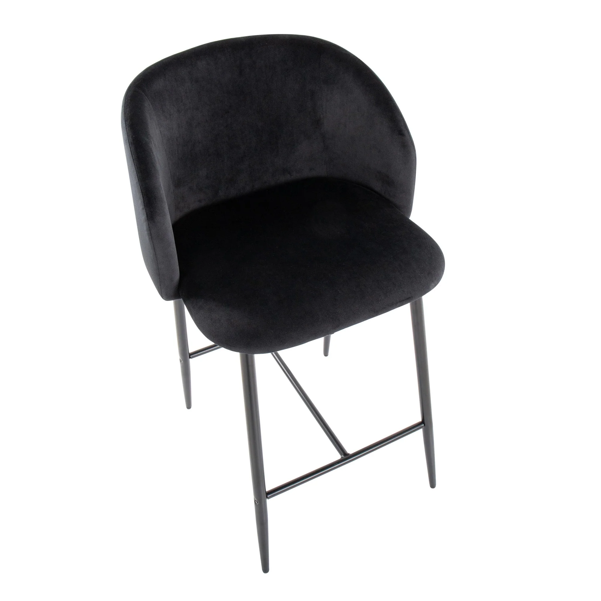 Fran 26" Fixed-Height Counter Stool - Set of 2 Black By LumiSource - Image 4
