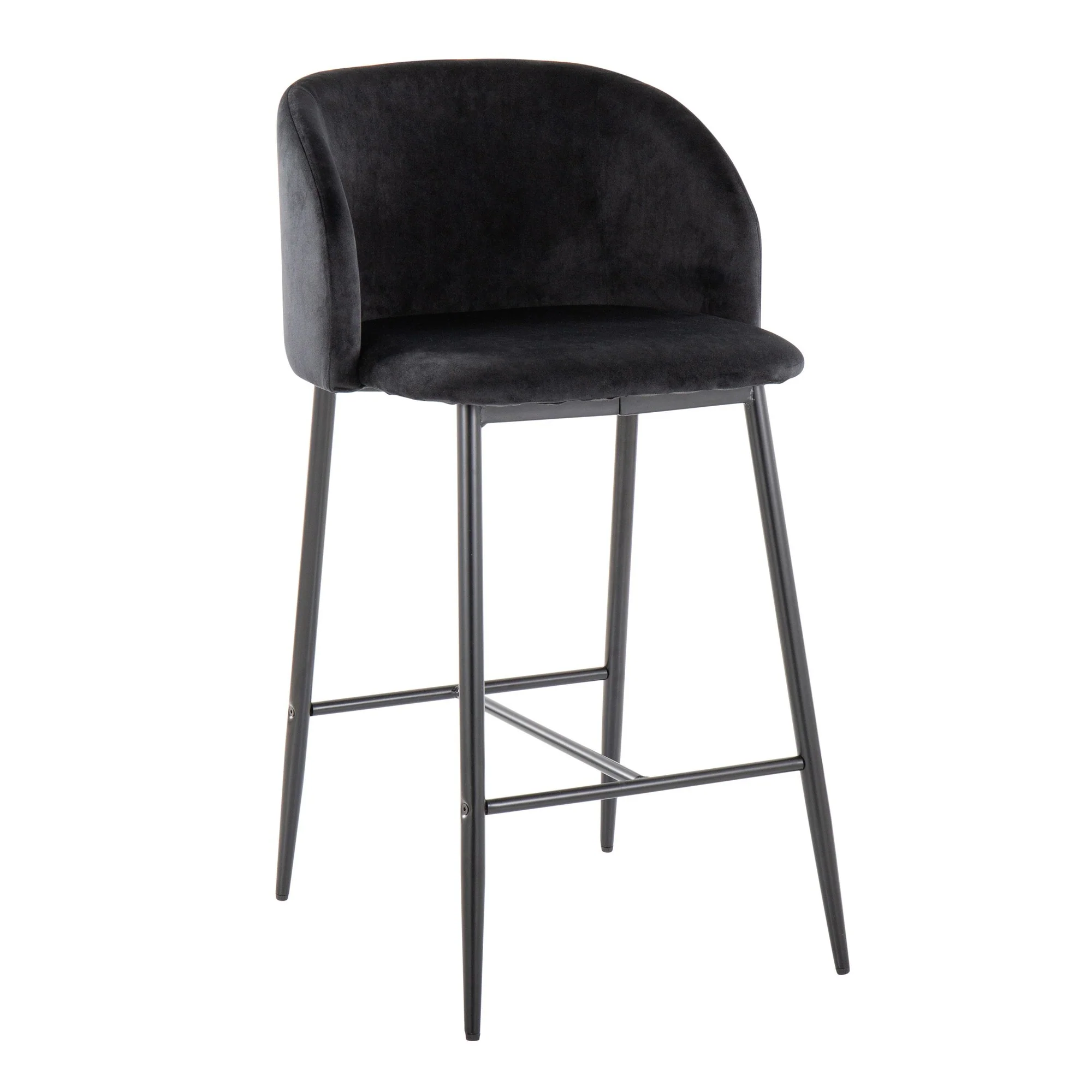 Fran 26" Fixed-Height Counter Stool - Set of 2 Black By LumiSource - Image 6