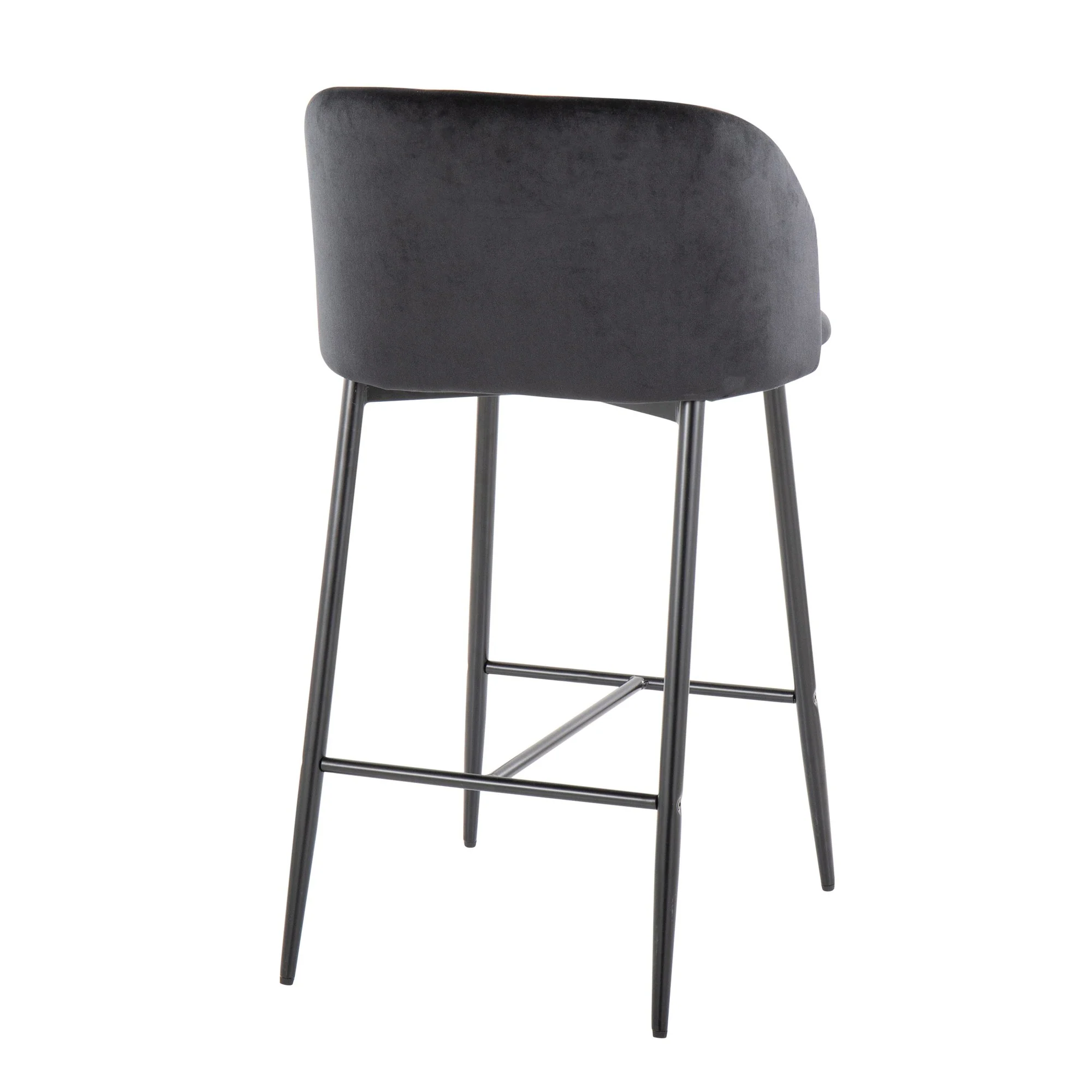 Fran 26" Fixed-Height Counter Stool - Set of 2 Black By LumiSource - Image 8
