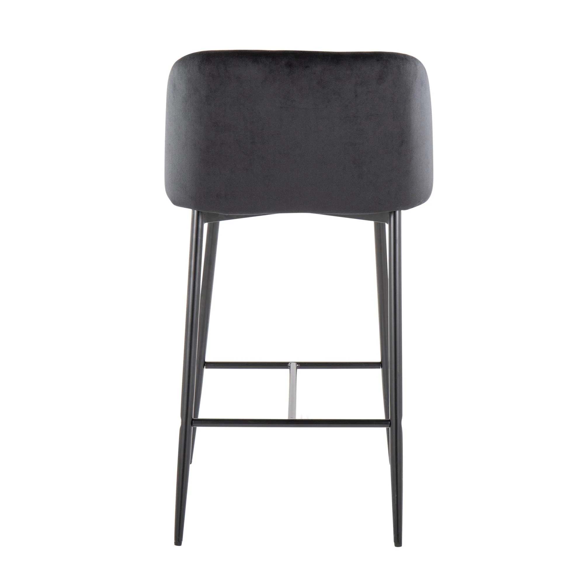 Fran 26" Fixed-Height Counter Stool - Set of 2 Black By LumiSource - Image 9