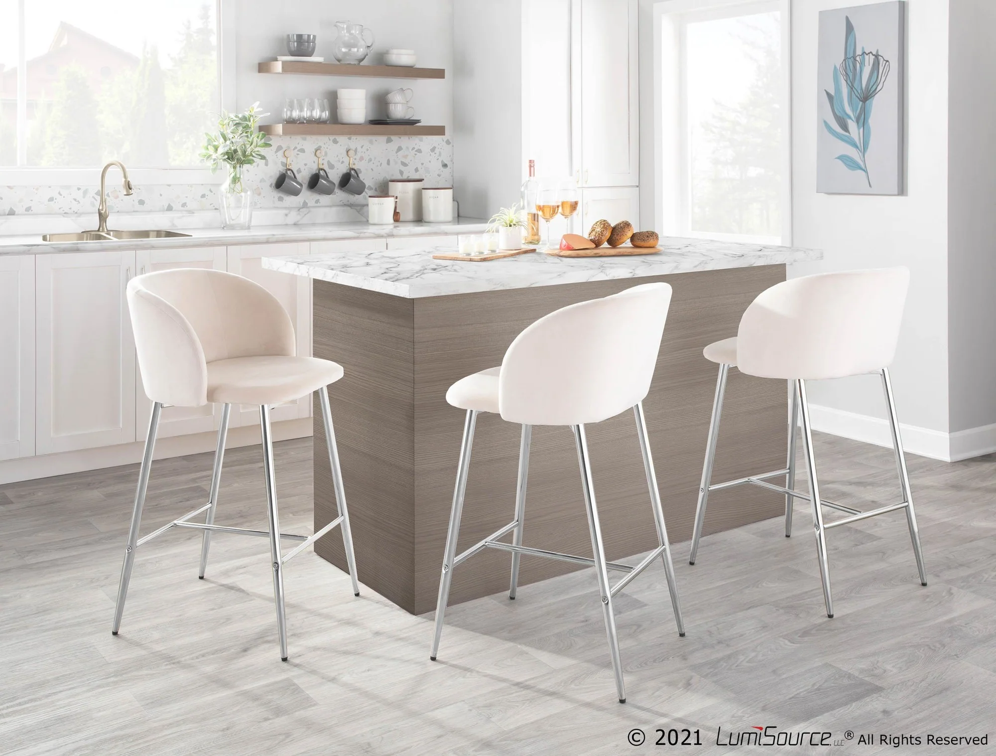 Fran Counter Stool - Set of 2 Black By LumiSource - Image 13