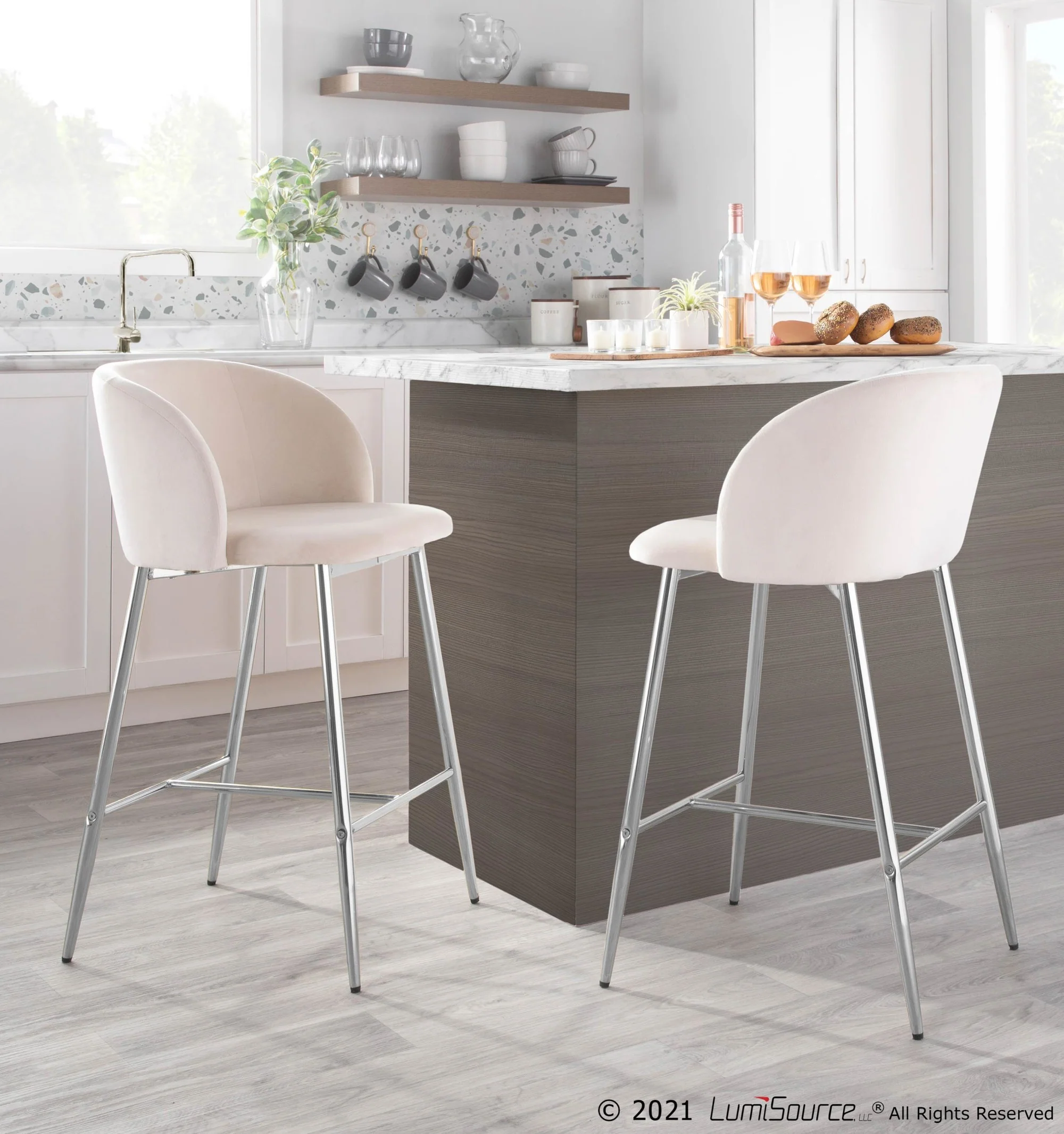 Fran Counter Stool - Set of 2 Black By LumiSource - Image 14