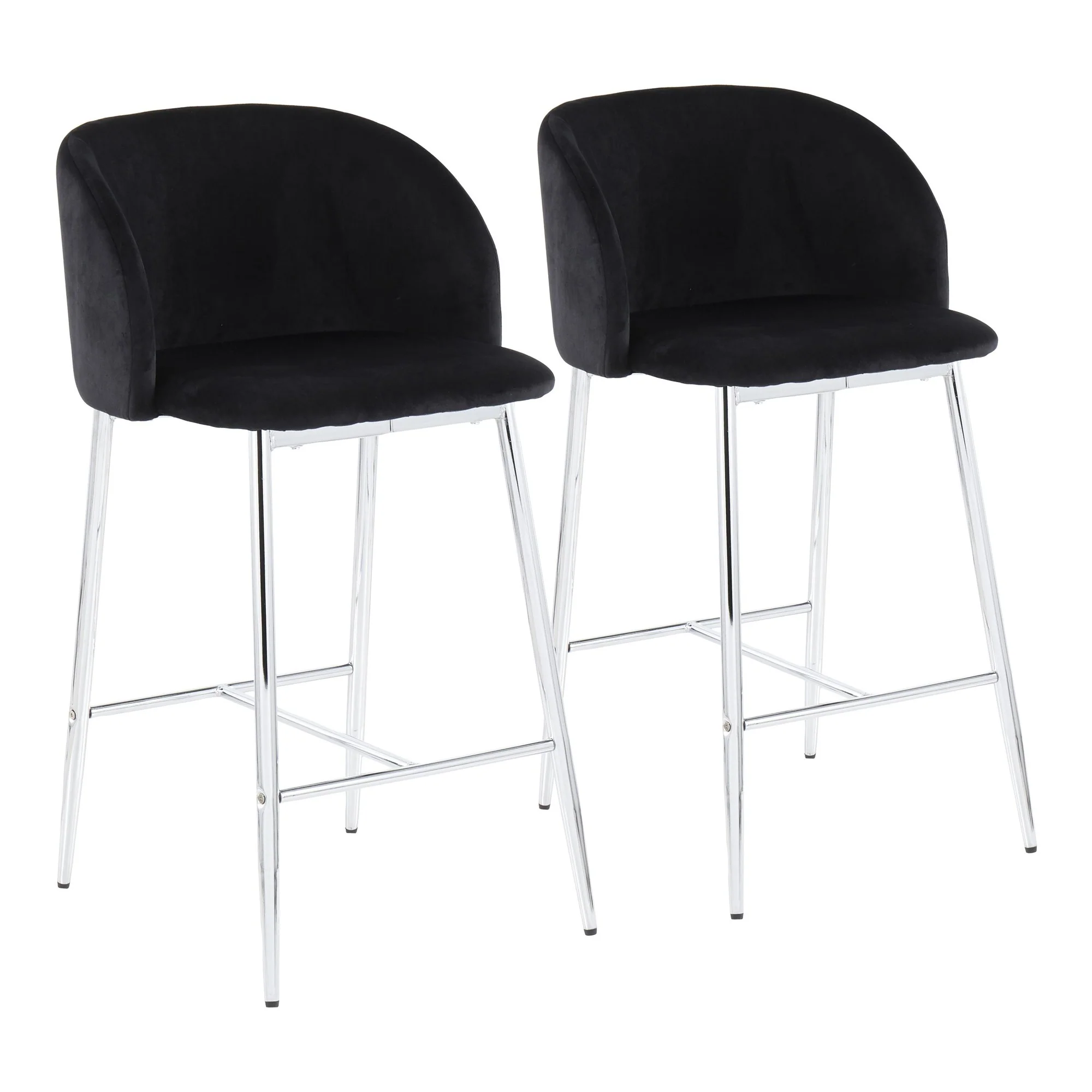 Fran Counter Stool - Set of 2 Black By LumiSource - Image 2