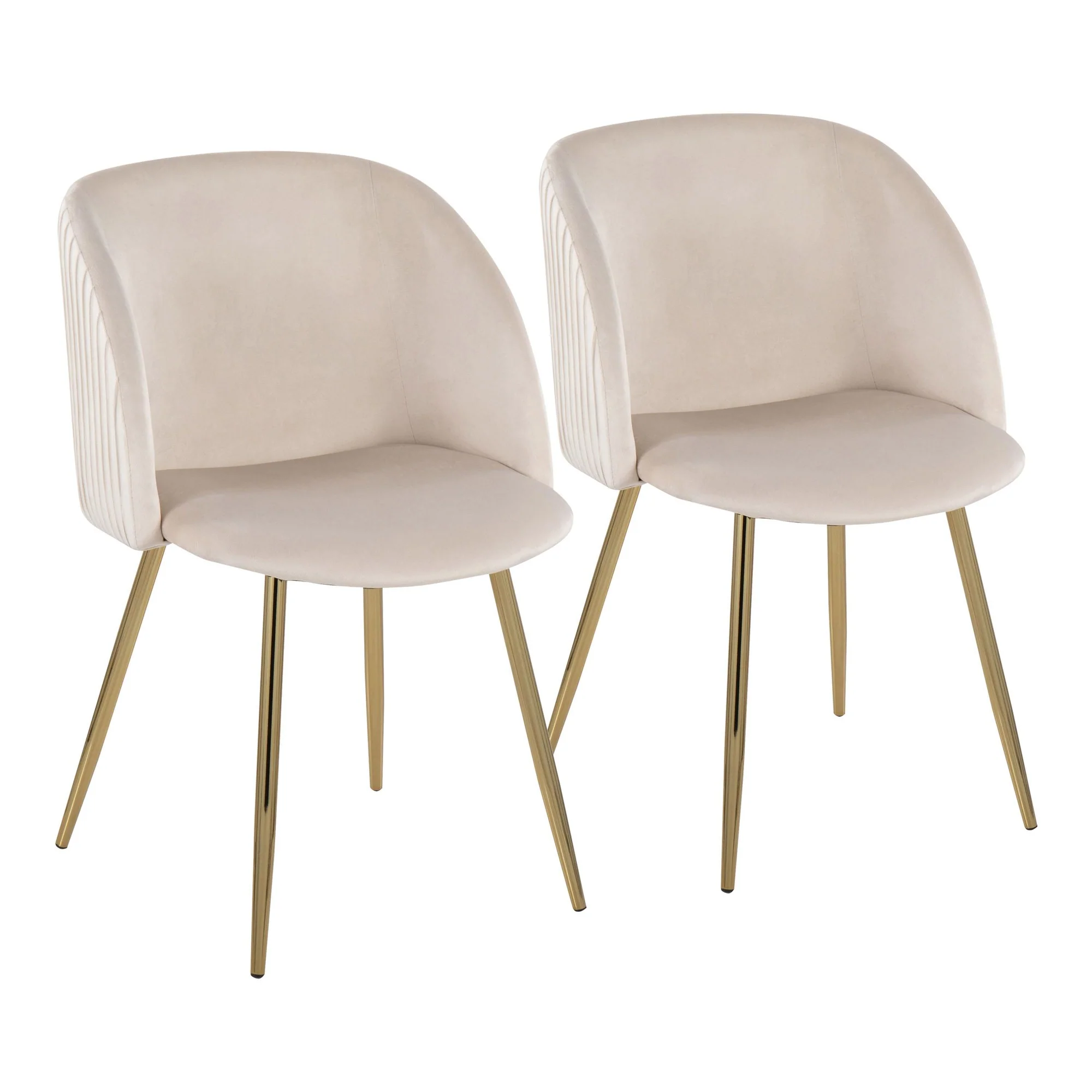 Fran Pleated Chair - Set of 2 Black By LumiSource - Image 14