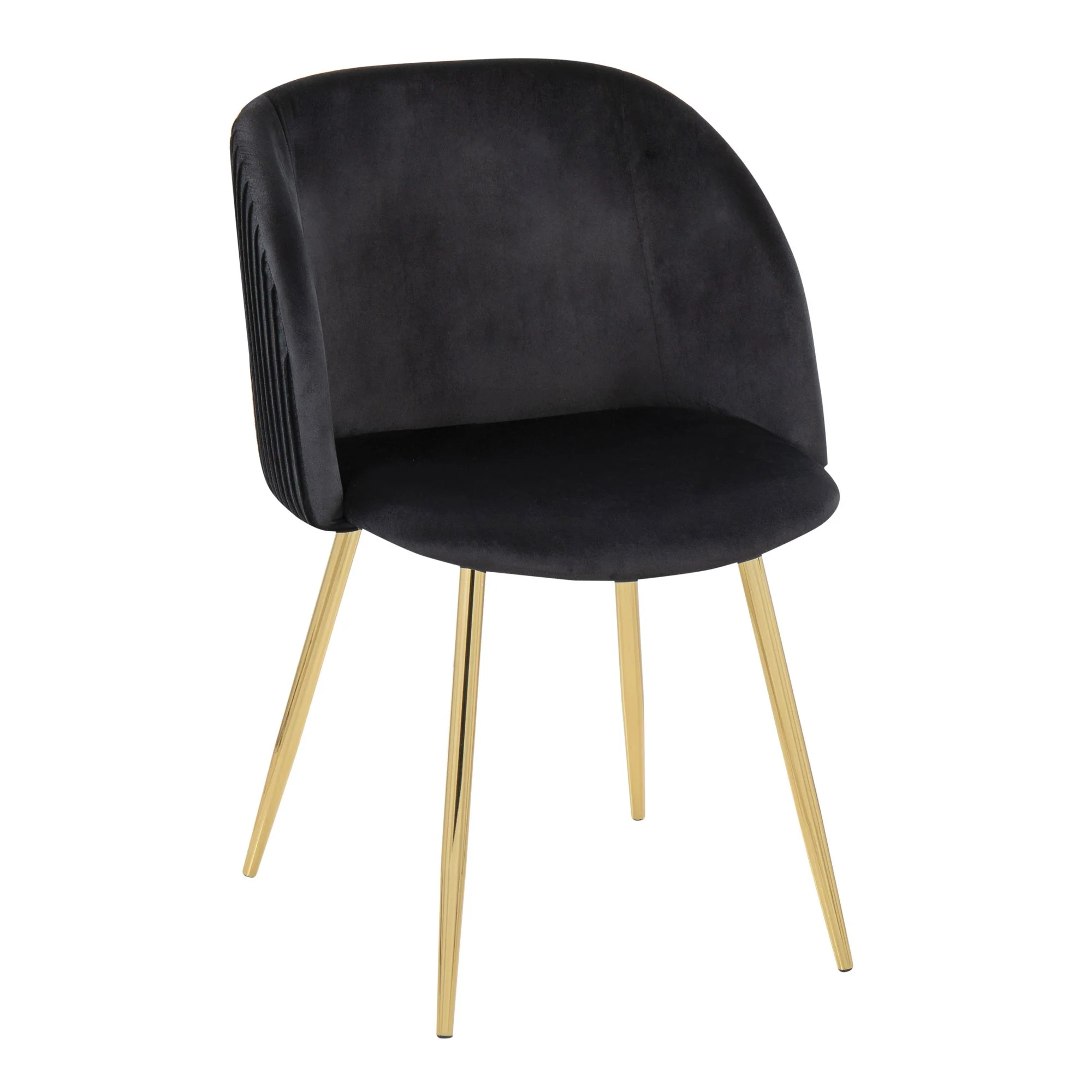 Fran Pleated Chair - Set of 2 Black By LumiSource - Image 3