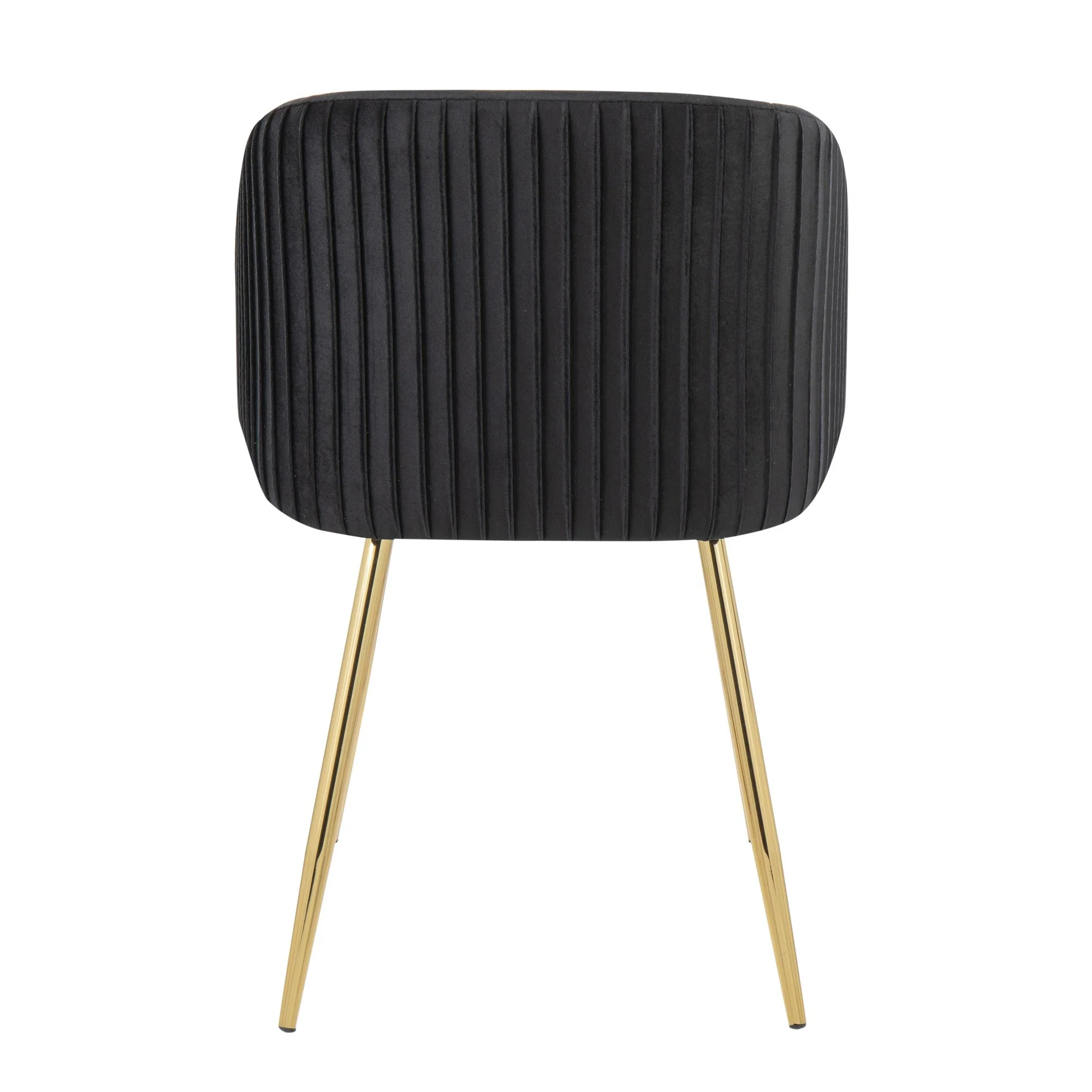 Fran Pleated Chair - Set of 2 Black By LumiSource - Image 6