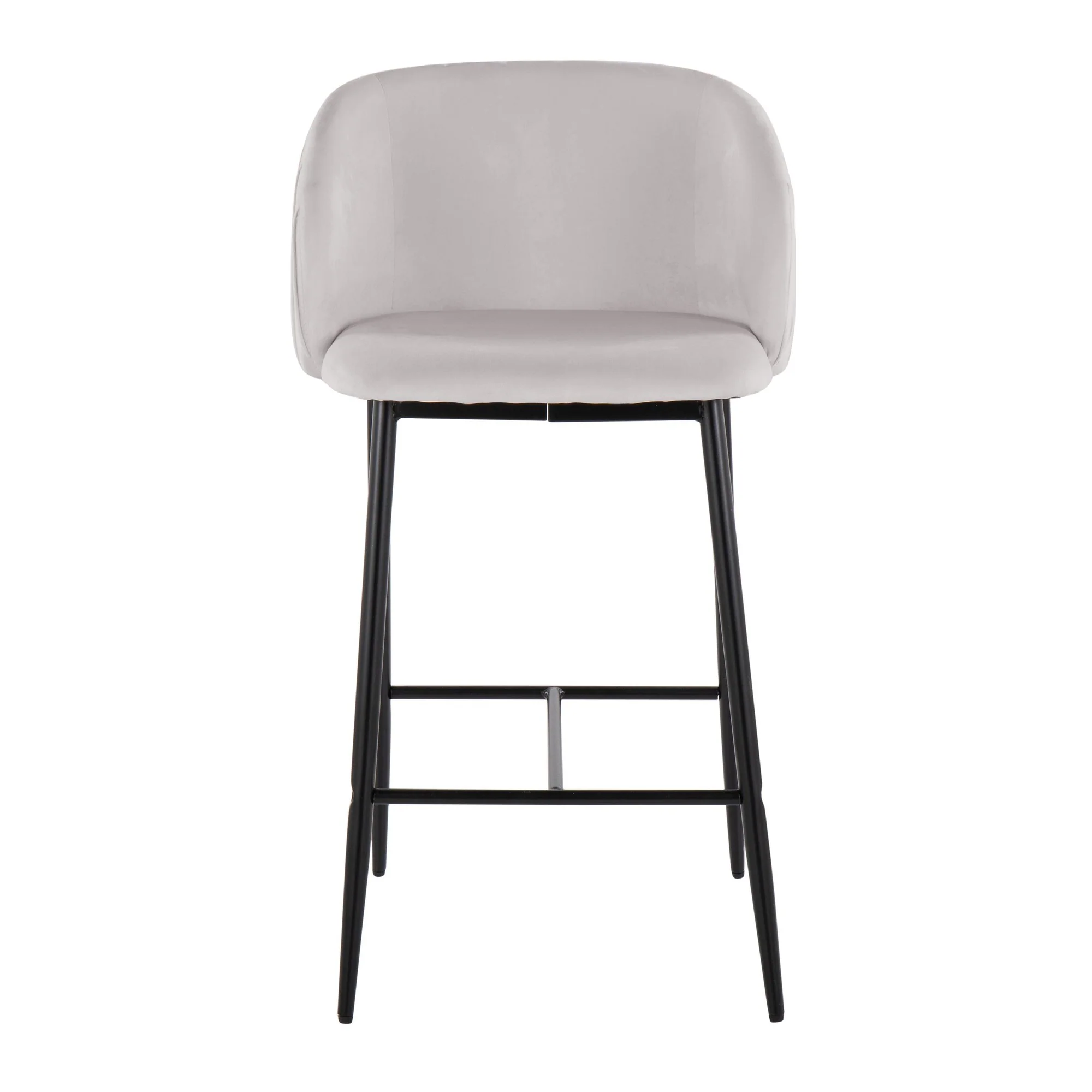 Fran Pleated Fixed-Height Counter Stool - Set of 2 Green By LumiSource - B26-FRANPLTV BKGN2 - Image 10