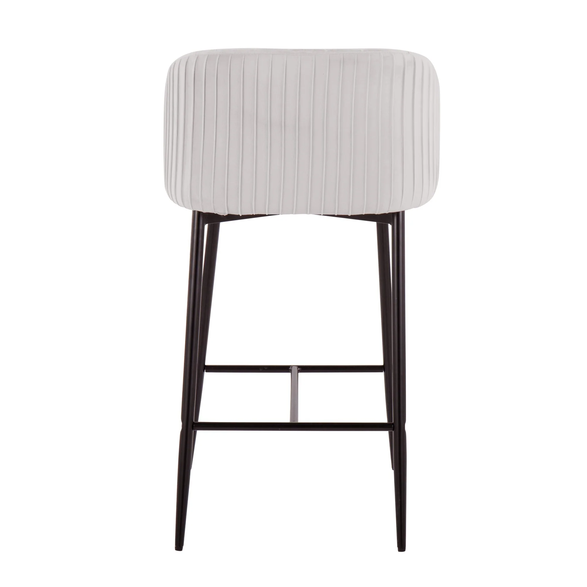 Fran Pleated Fixed-Height Counter Stool - Set of 2 Green By LumiSource - B26-FRANPLTV BKGN2 - Image 16