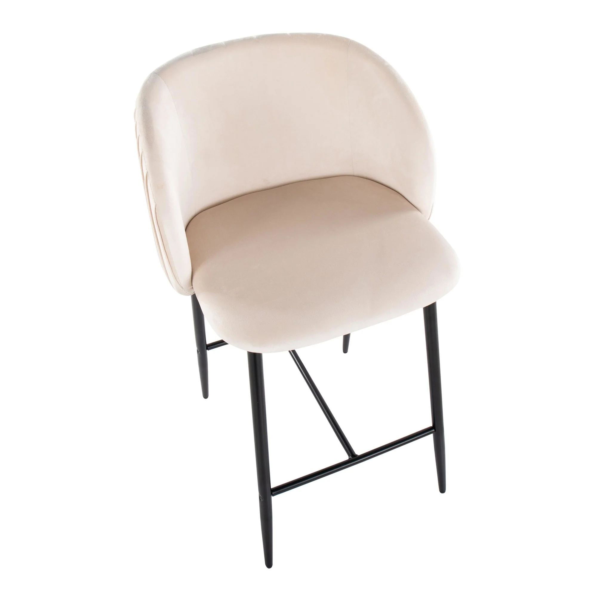 Fran Pleated Fixed-Height Counter Stool - Set of 2 Green By LumiSource - B26-FRANPLTV BKGN2 - Image 19
