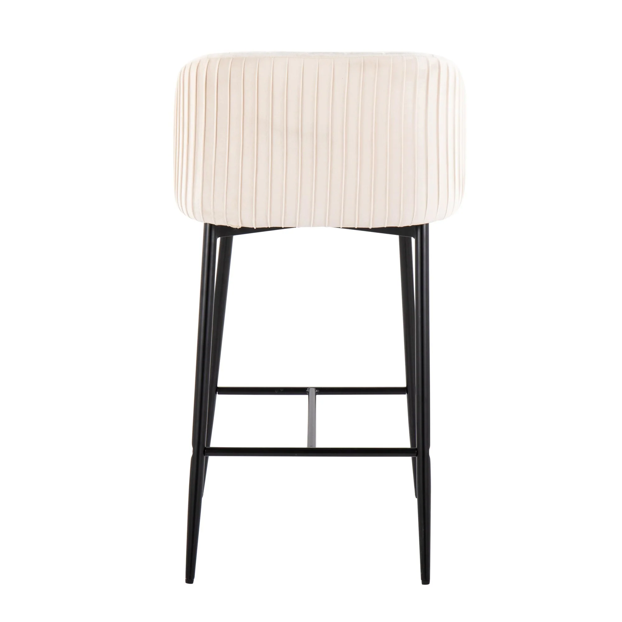 Fran Pleated Fixed-Height Counter Stool - Set of 2 Green By LumiSource - B26-FRANPLTV BKGN2 - Image 24