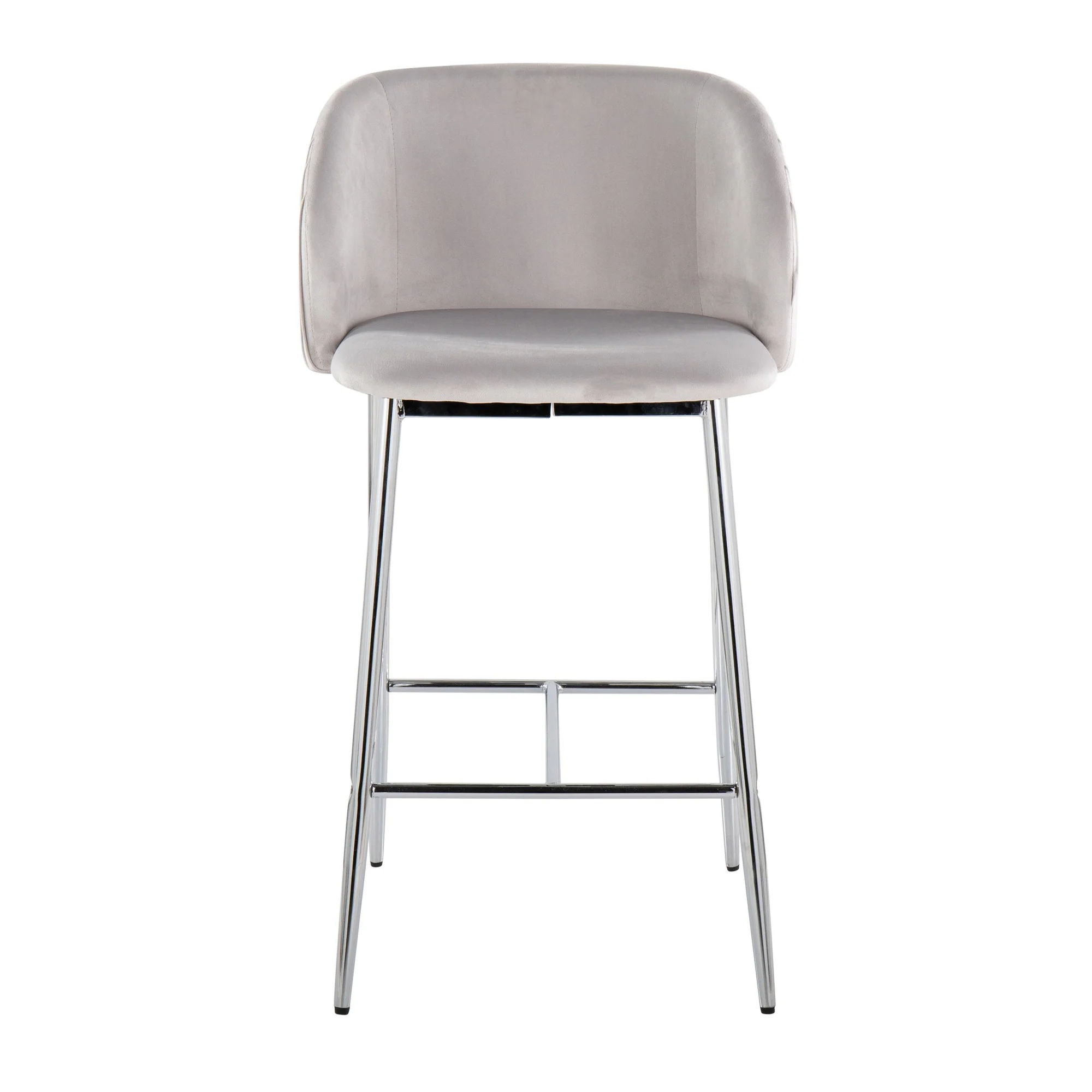 Fran Pleated Fixed-Height Counter Stool - Set of 2 Green By LumiSource - B26-FRANPLTV CHRGN2 - Image 10