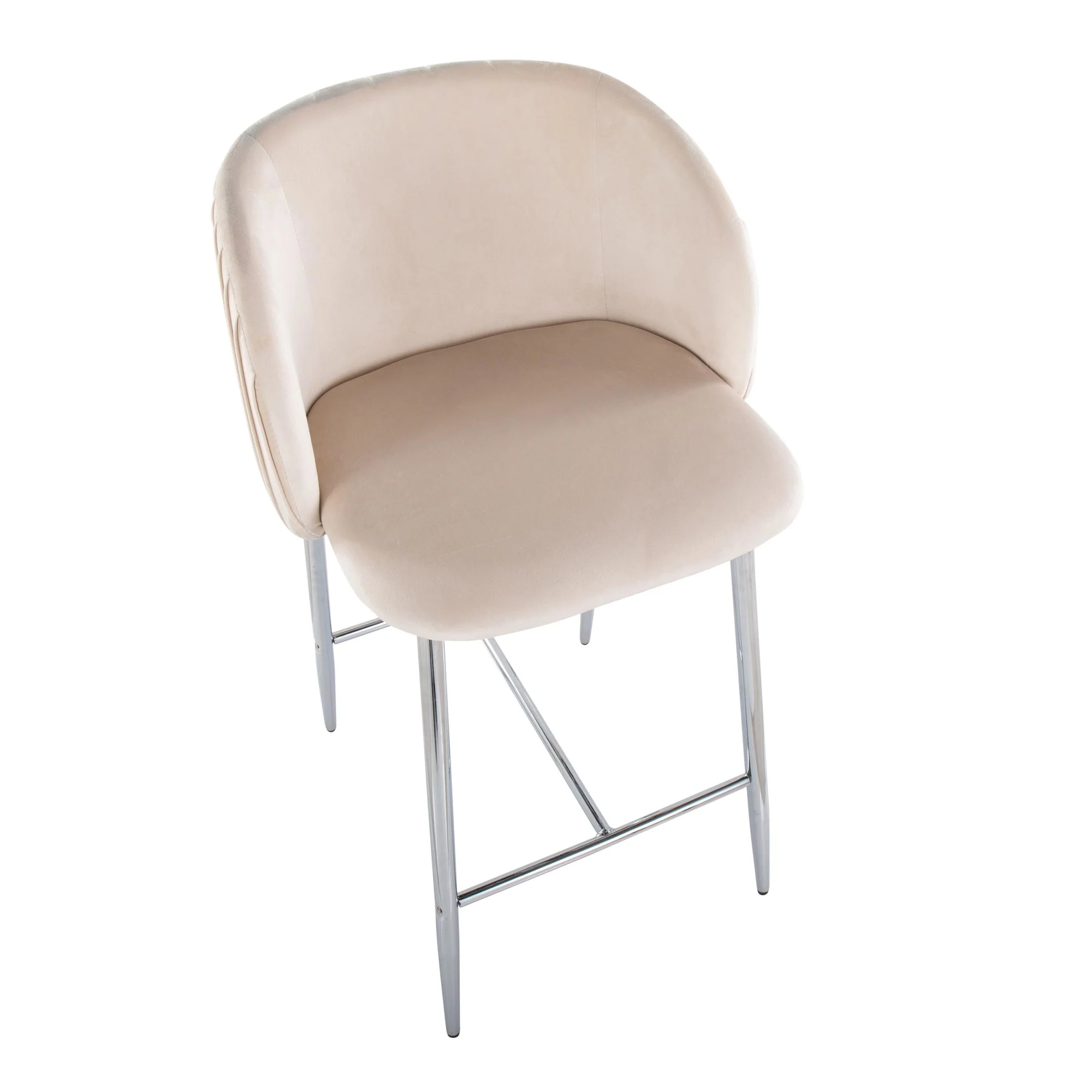 Fran Pleated Fixed-Height Counter Stool - Set of 2 Green By LumiSource - B26-FRANPLTV CHRGN2 - Image 19