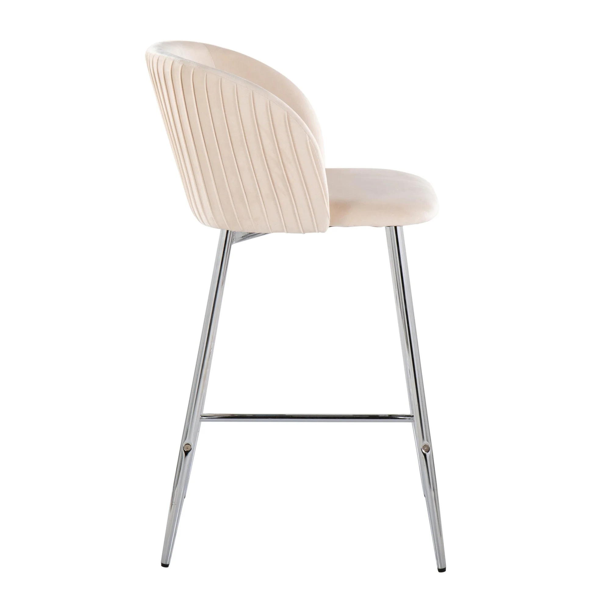 Fran Pleated Fixed-Height Counter Stool - Set of 2 Green By LumiSource - B26-FRANPLTV CHRGN2 - Image 22