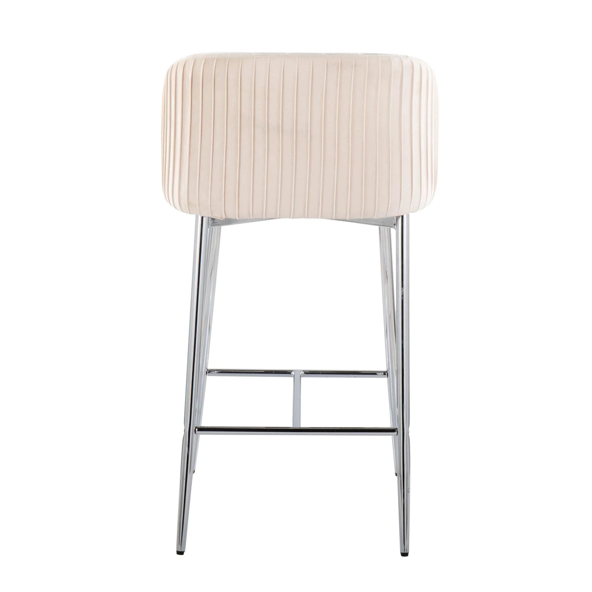 Fran Pleated Fixed-Height Counter Stool - Set of 2 Green By LumiSource - B26-FRANPLTV CHRGN2 - Image 24