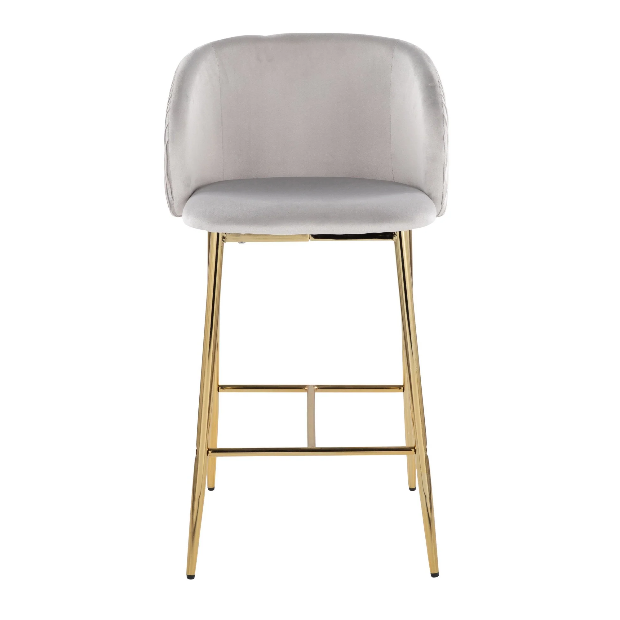 Fran Pleated Waves Fixed-Height Counter Stool - Set of 2 By LumiSource - B26-FRANPLTWVV AUGN2 - Image 11