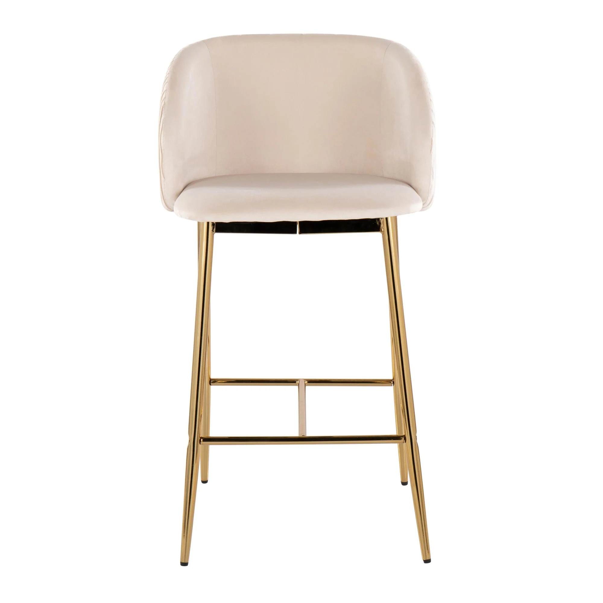 Fran Pleated Waves Fixed-Height Counter Stool - Set of 2 By LumiSource - B26-FRANPLTWVV AUGN2 - Image 17