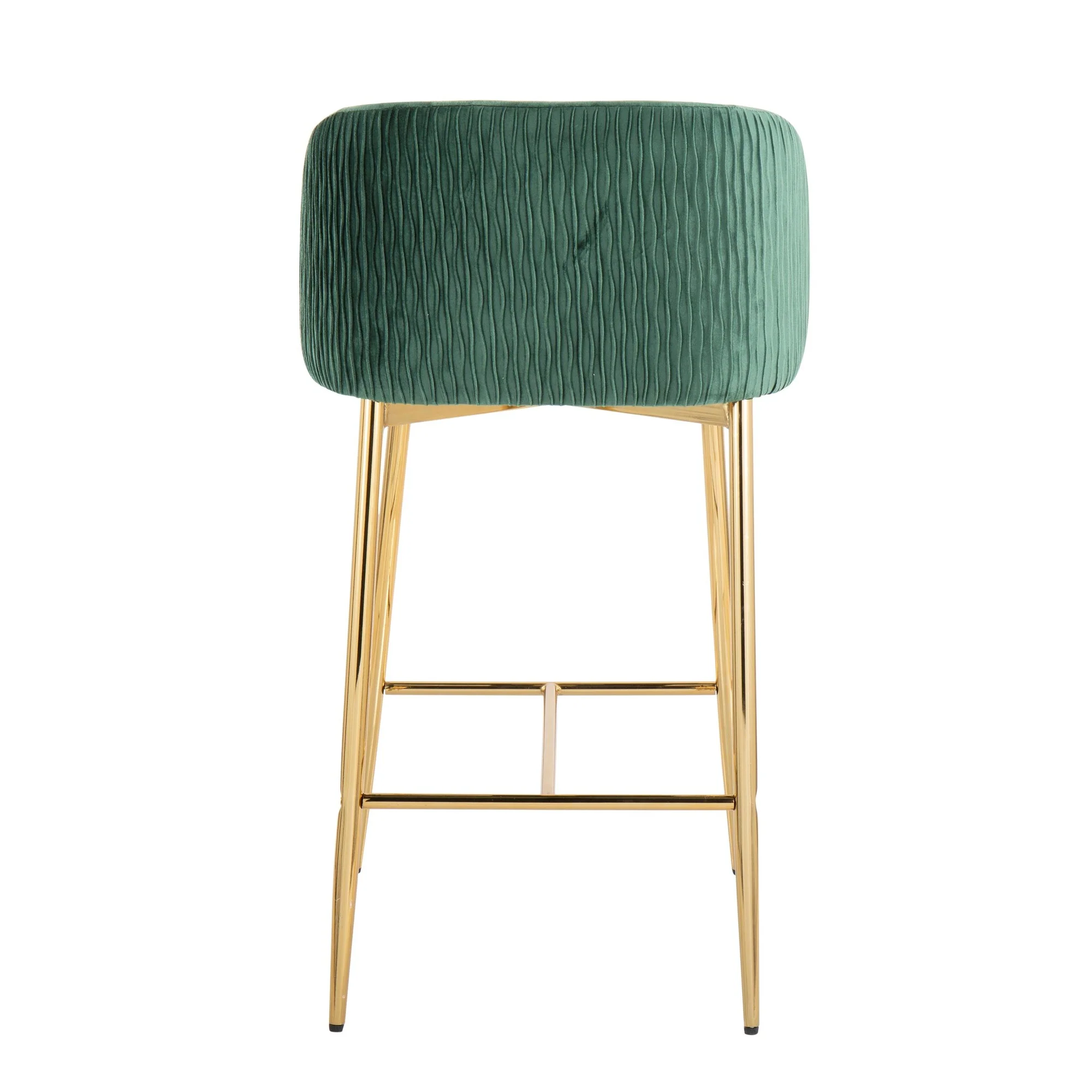 Fran Pleated Waves Fixed-Height Counter Stool - Set of 2 By LumiSource - B26-FRANPLTWVV AUGN2 - Image 6
