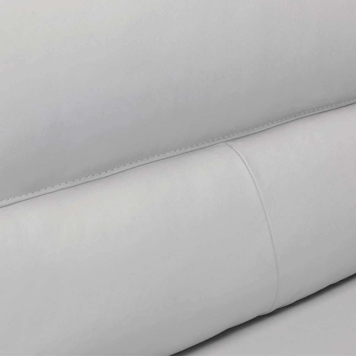 Franz 87" Modern Dove Gray Genuine Leather Sofa
 By Armen Living - Image 6