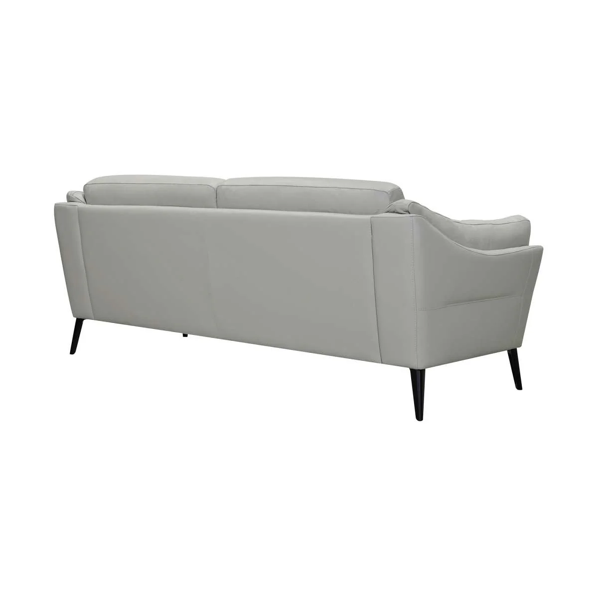 Franz 87" Modern Dove Gray Genuine Leather Sofa
 By Armen Living - Image 7