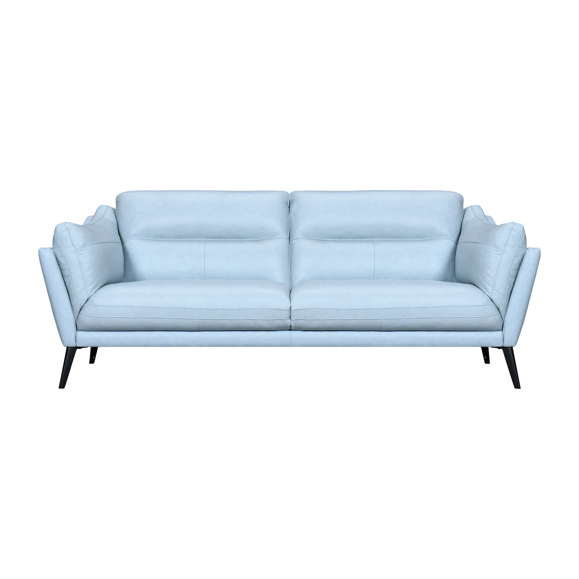 Franz Mint Leather Sofa By Armen Living - Image 11