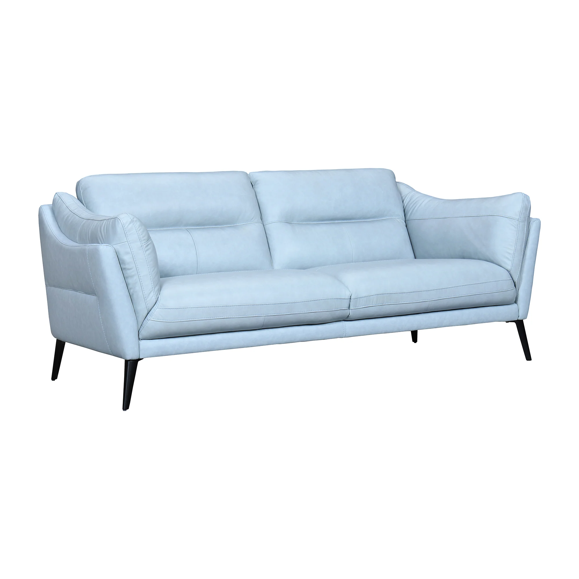 Franz Mint Leather Sofa By Armen Living - Image 12