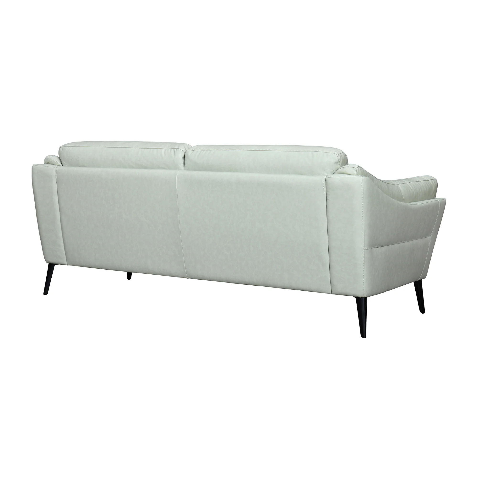 Franz Mint Leather Sofa By Armen Living - Image 4