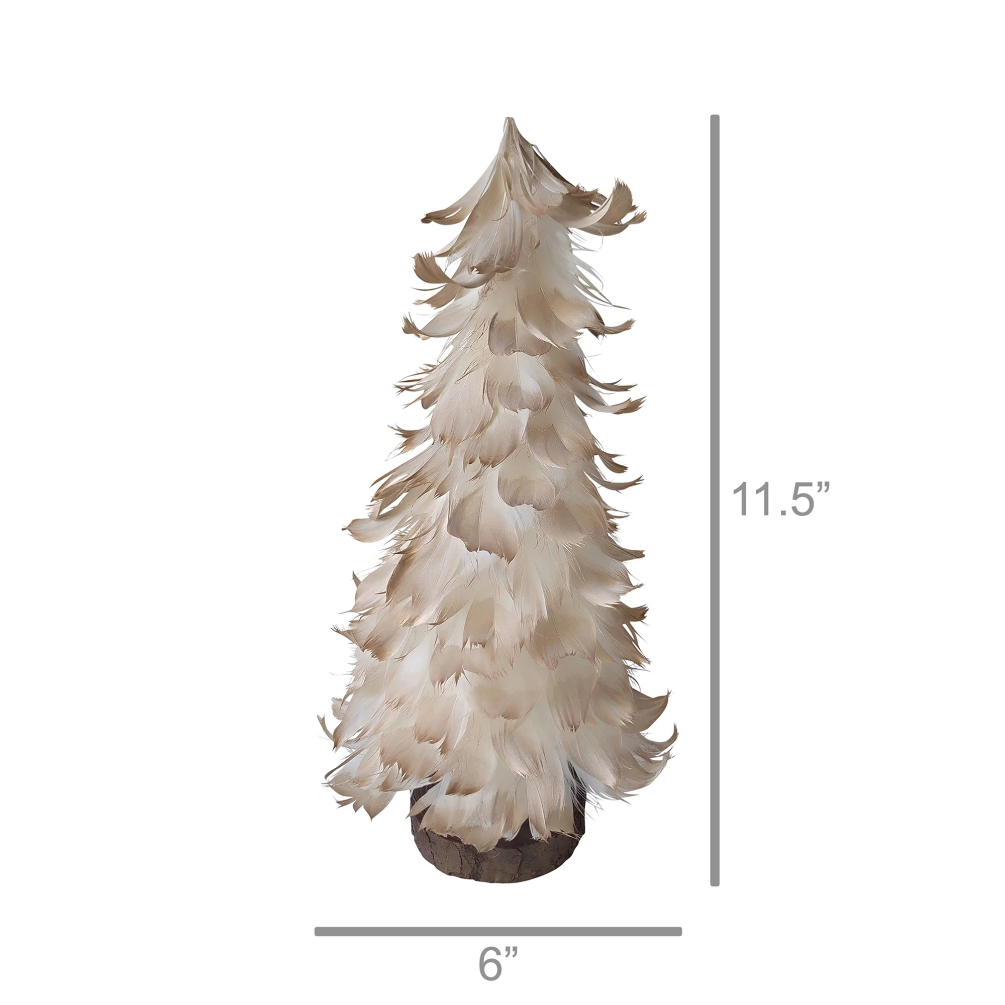 Frilly Feather Tree - Large Set Of 2 By HomArt - Image 2