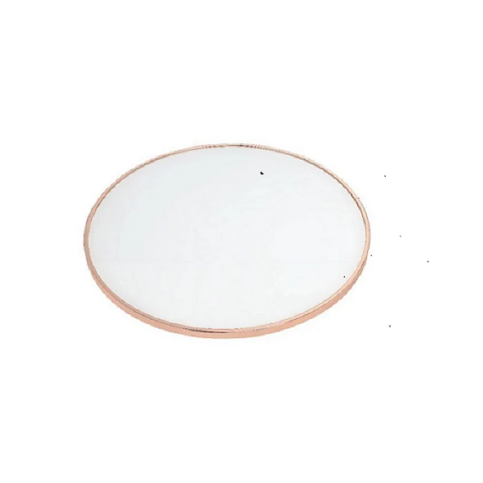 Frosted Glass And Rose Gold End Table By Homeroots - Image 3