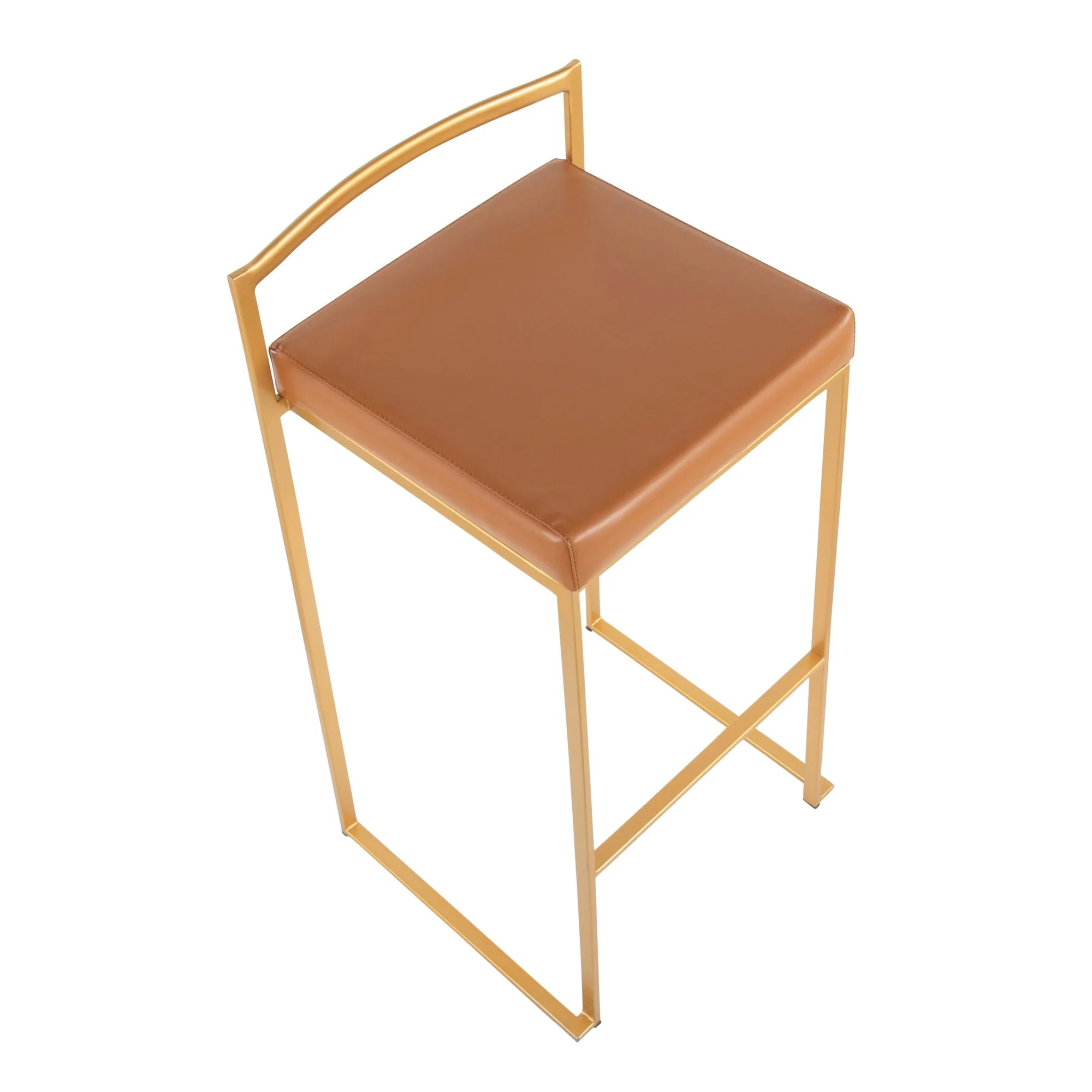 Fuji Stacker Barstool - Set of 2 Cream By LumiSource - B30-FUJI AUCAM2 - Image 3