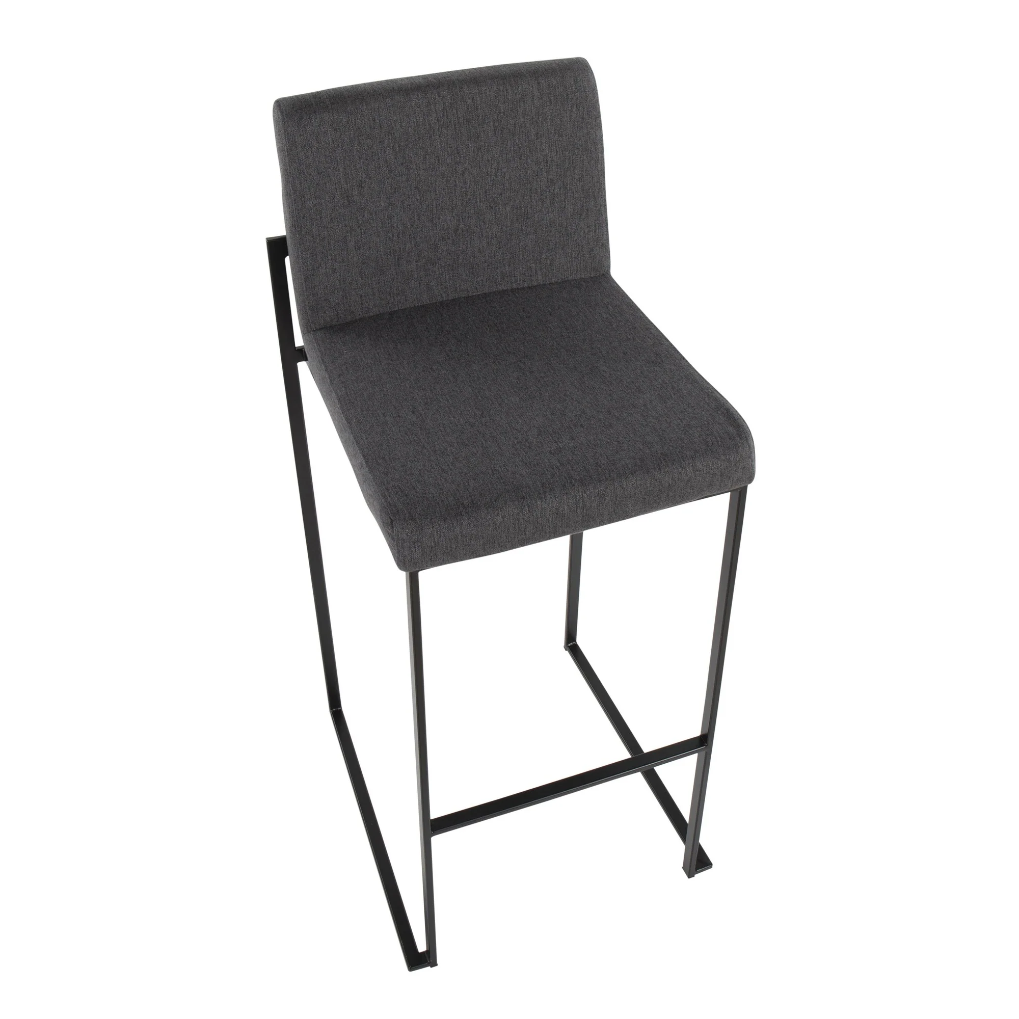 Fuji High Back Barstool - Set of 2 Beige By LumiSource - B30-FUJIHB BKFBG2 - Image 11