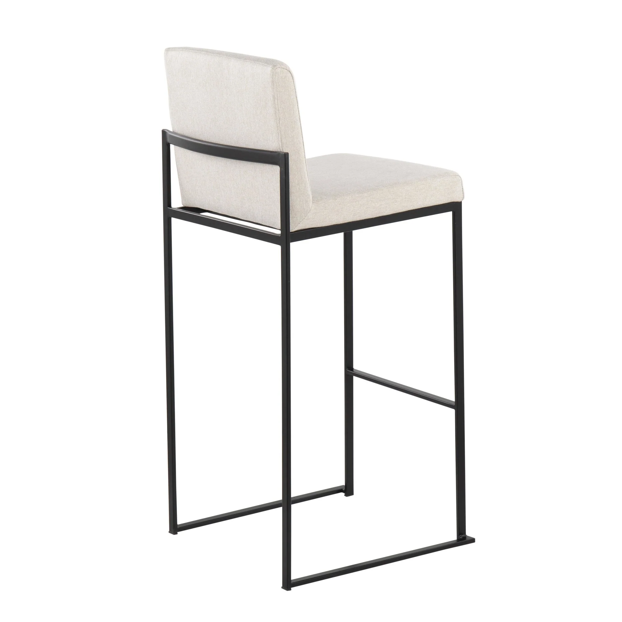 Fuji High Back Barstool - Set of 2 Beige By LumiSource - B30-FUJIHB BKFBG2 - Image 7