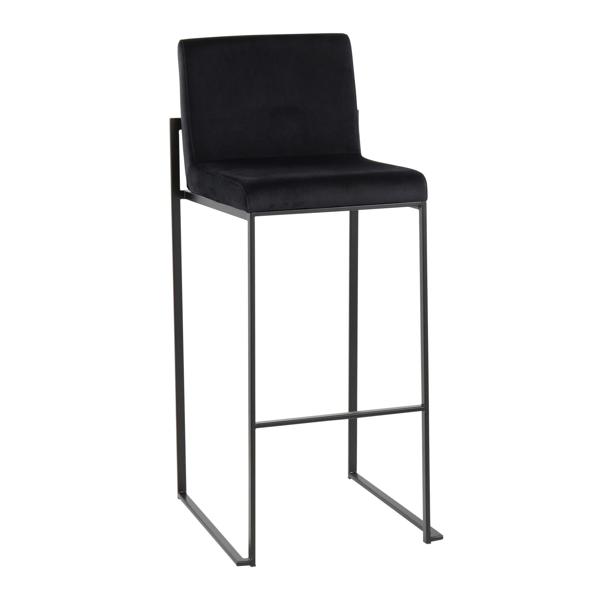 Fuji High Back Barstool - Set of 2 Black By LumiSource - B30-FUJIHB BKVBK2 - Image 5