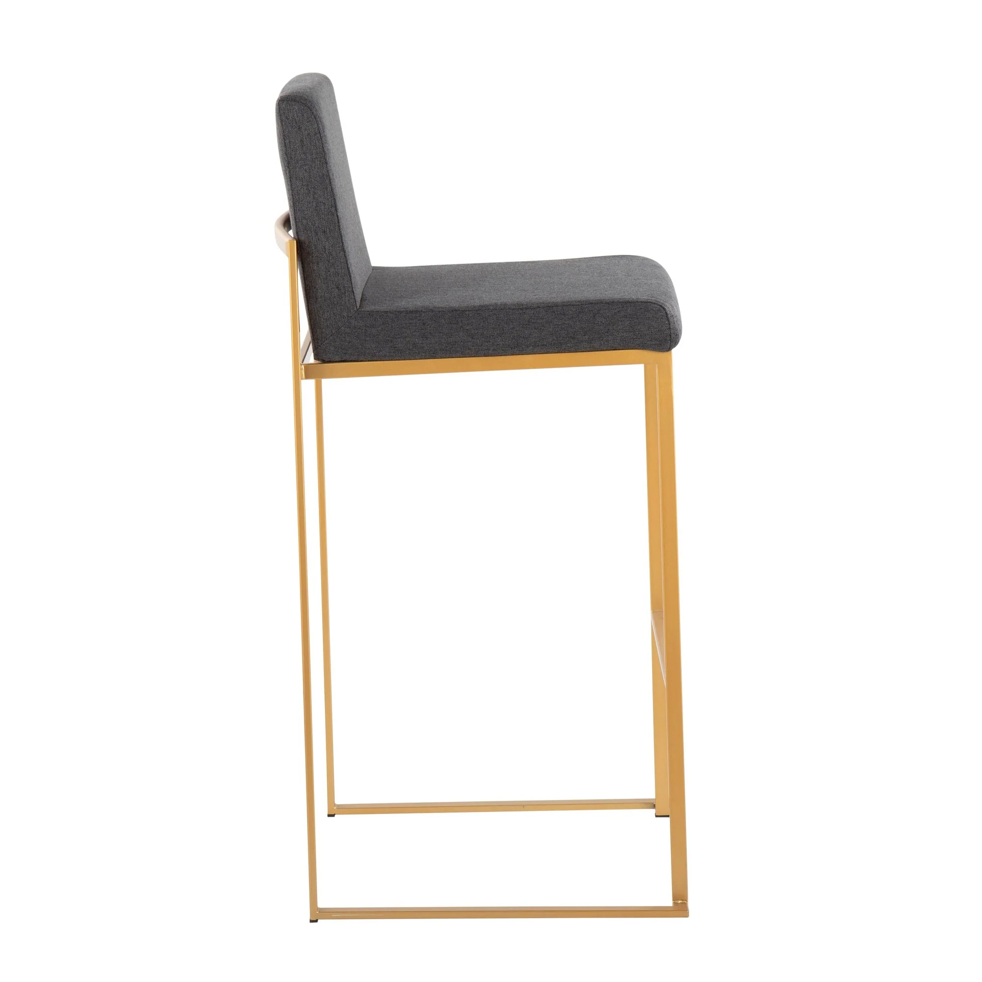 Fuji High Back Barstool - Set of 2 Beige By LumiSource - B30-FUJIHB AUFBG2 - Image 14