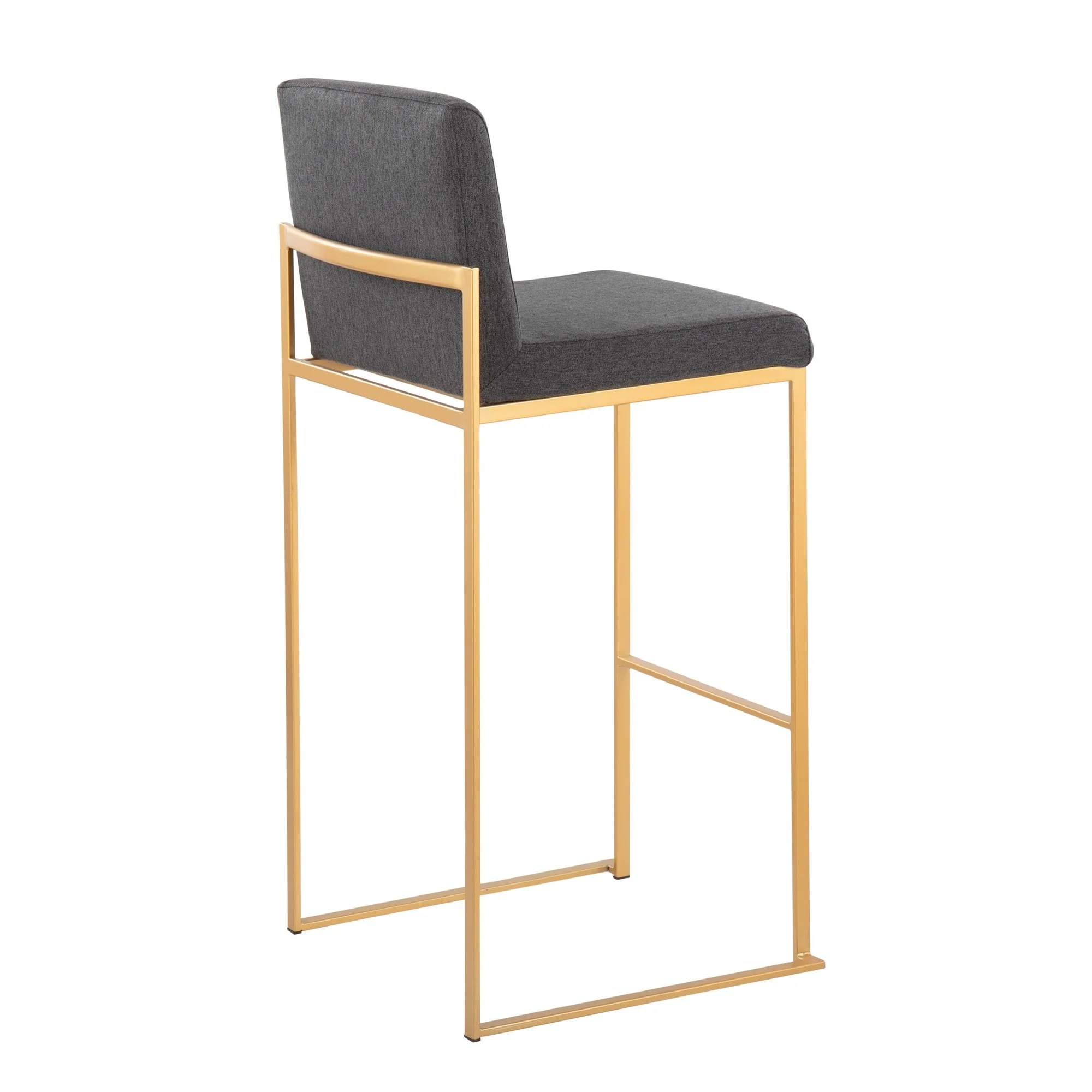 Fuji High Back Barstool - Set of 2 Beige By LumiSource - B30-FUJIHB AUFBG2 - Image 15