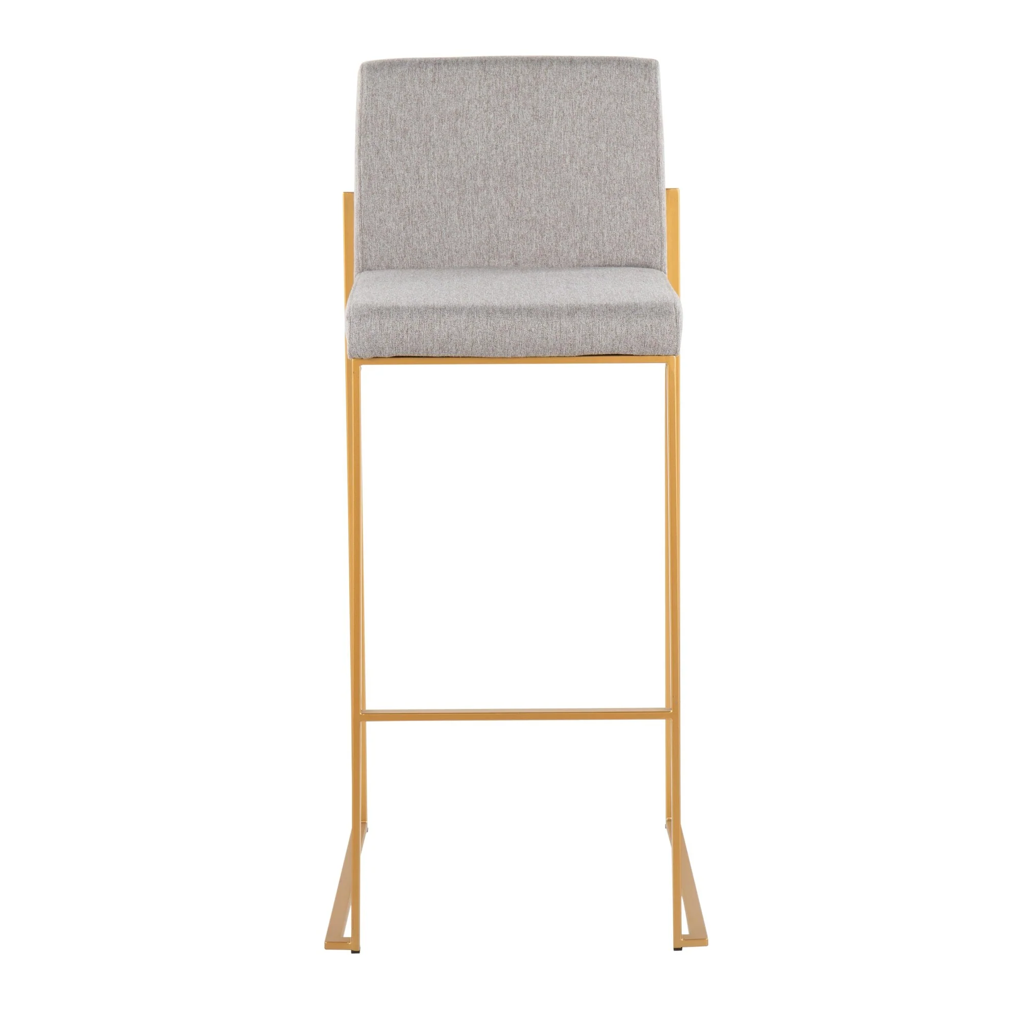 Fuji High Back Barstool - Set of 2 Beige By LumiSource - B30-FUJIHB AUFBG2 - Image 18