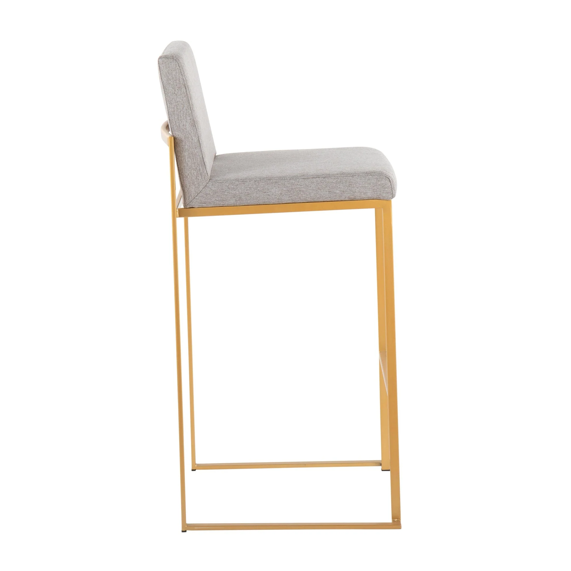 Fuji High Back Barstool - Set of 2 Beige By LumiSource - B30-FUJIHB AUFBG2 - Image 22