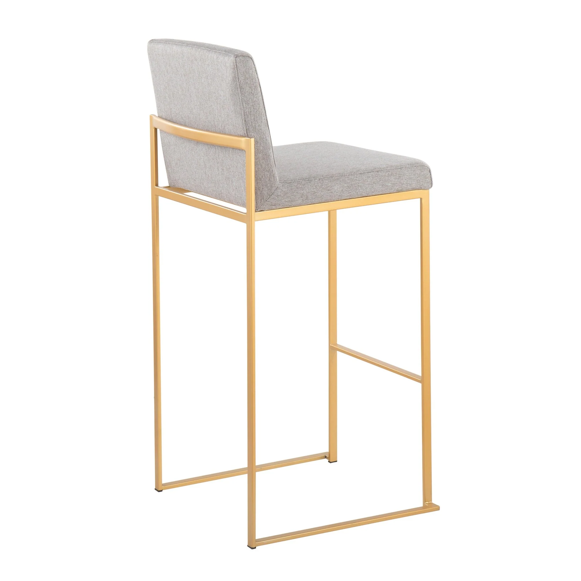 Fuji High Back Barstool - Set of 2 Beige By LumiSource - B30-FUJIHB AUFBG2 - Image 23
