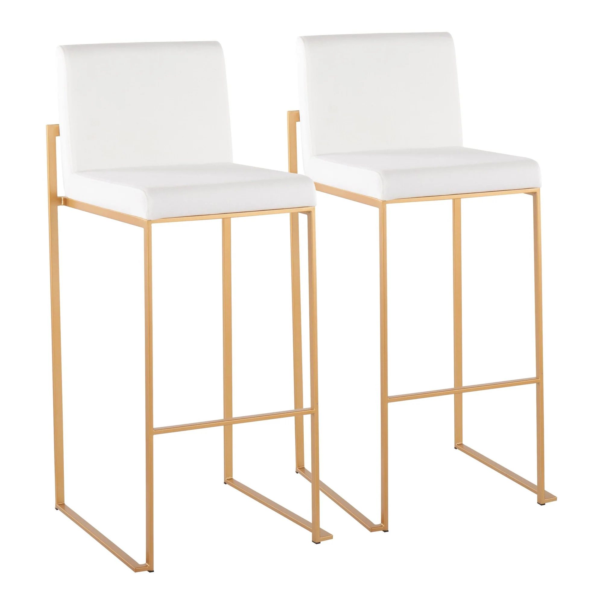 Fuji High Back Barstool - Set of 2 Black By LumiSource - B30-FUJIHB AUVBK2 - Image 10