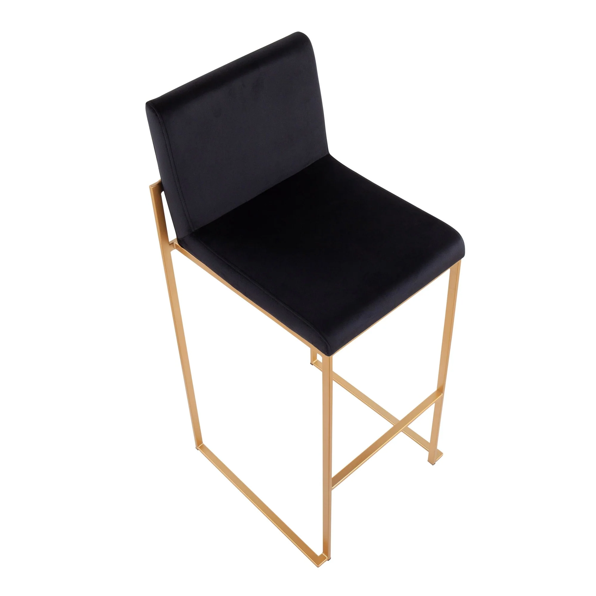 Fuji High Back Barstool - Set of 2 Black By LumiSource - B30-FUJIHB AUVBK2 - Image 3