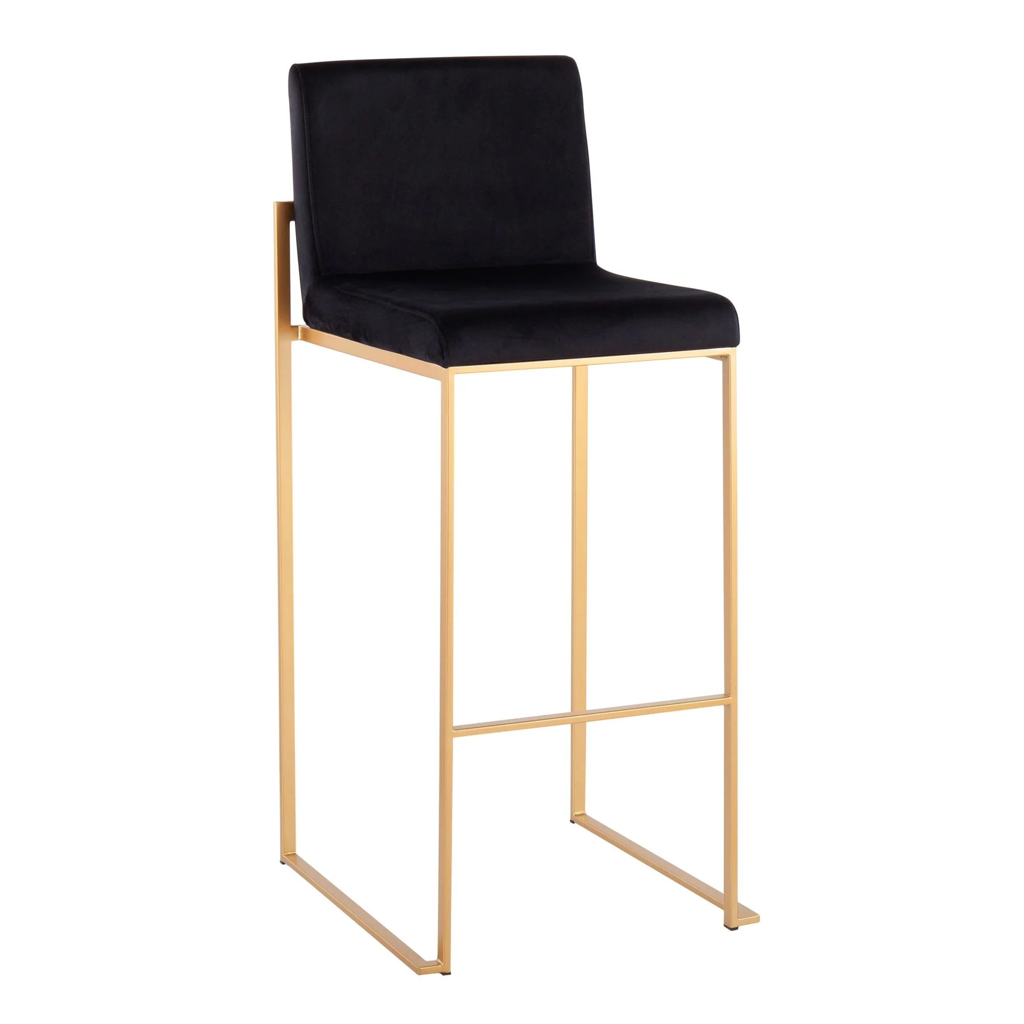 Fuji High Back Barstool - Set of 2 Black By LumiSource - B30-FUJIHB AUVBK2 - Image 6