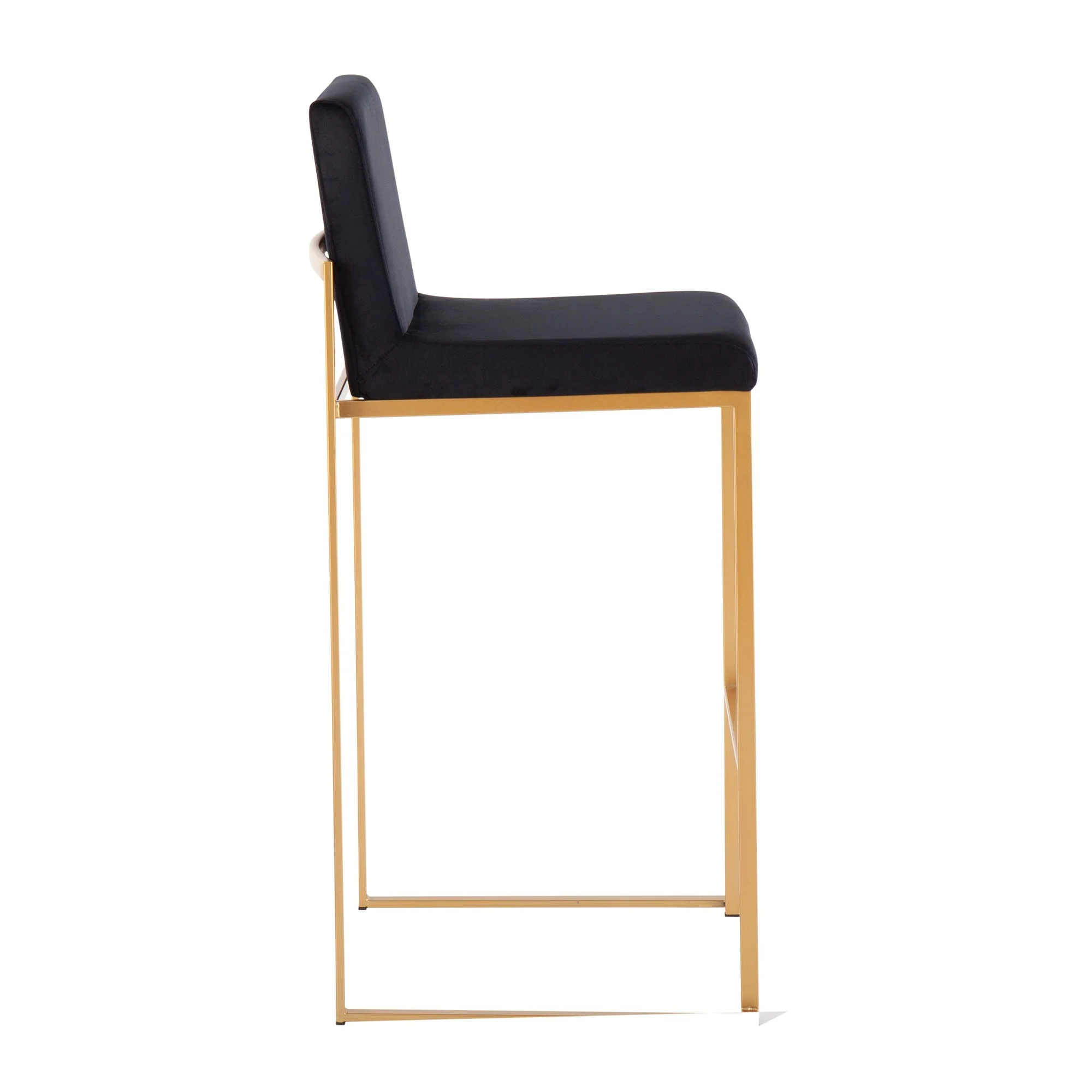 Fuji High Back Barstool - Set of 2 Black By LumiSource - B30-FUJIHB AUVBK2 - Image 7
