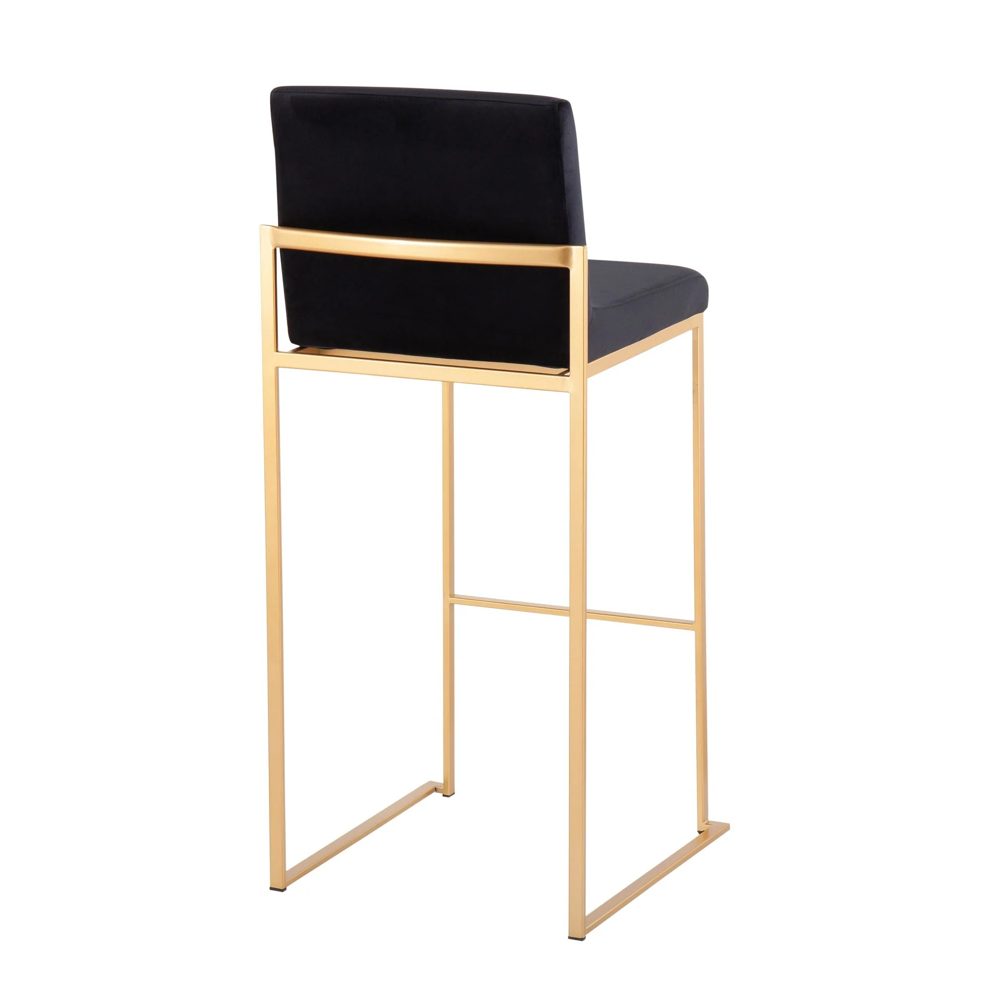 Fuji High Back Barstool - Set of 2 Black By LumiSource - B30-FUJIHB AUVBK2 - Image 8
