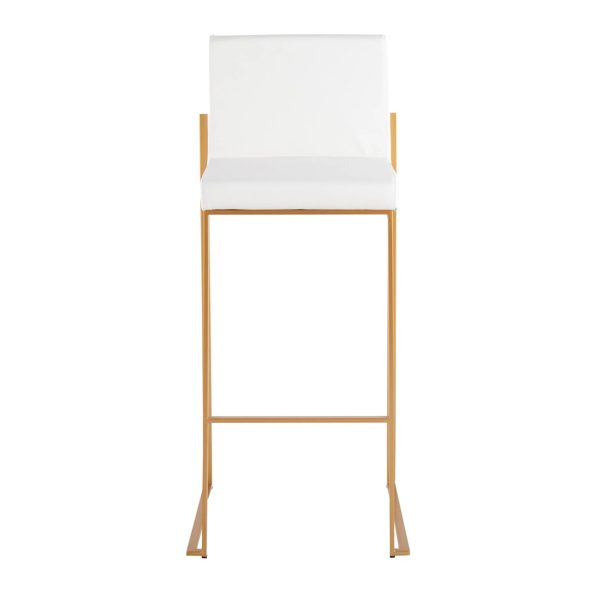 Fuji High Back Barstool - Set of 2 White By LumiSource - B30-FUJIHB AUW2 - Image 2