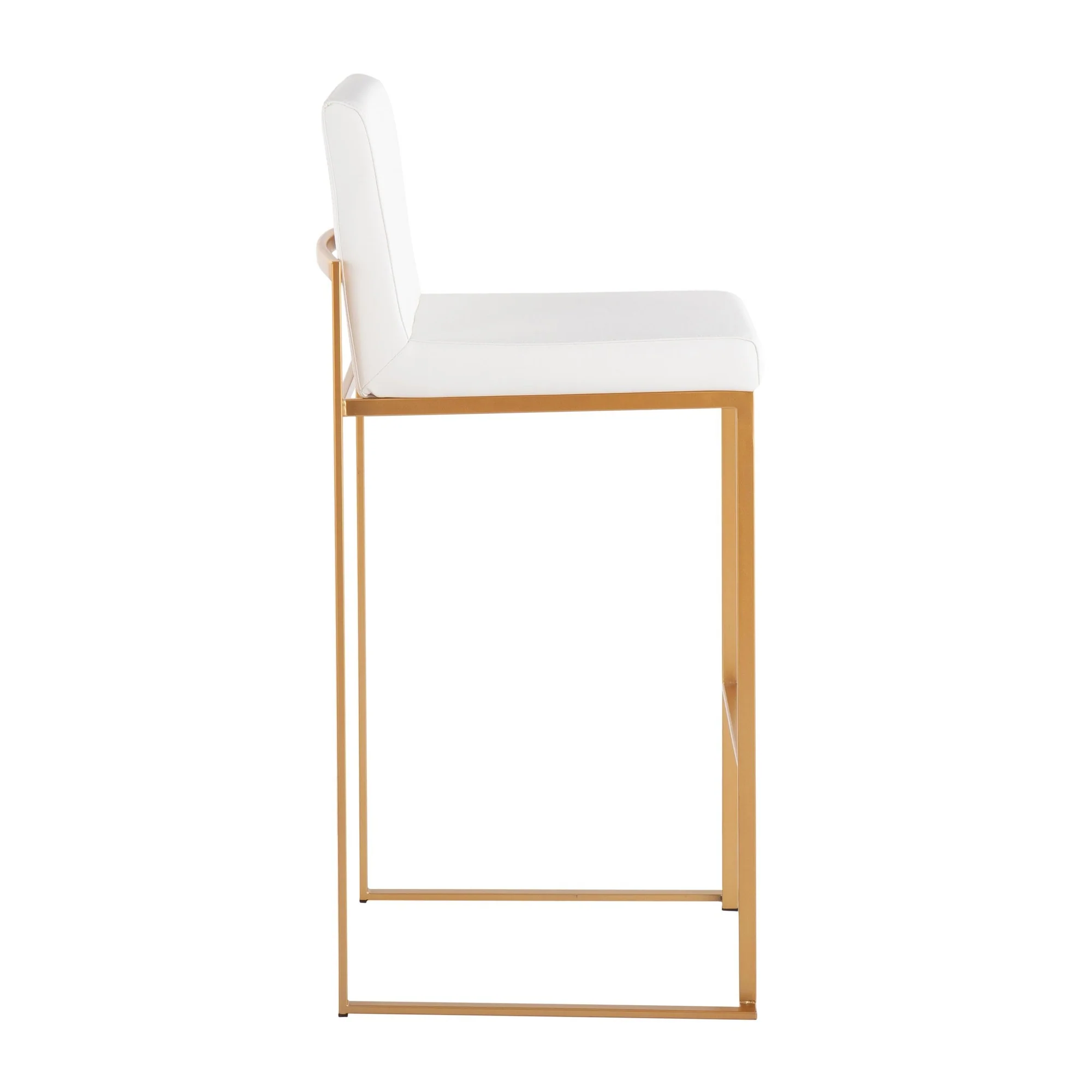 Fuji High Back Barstool - Set of 2 White By LumiSource - B30-FUJIHB AUW2 - Image 6