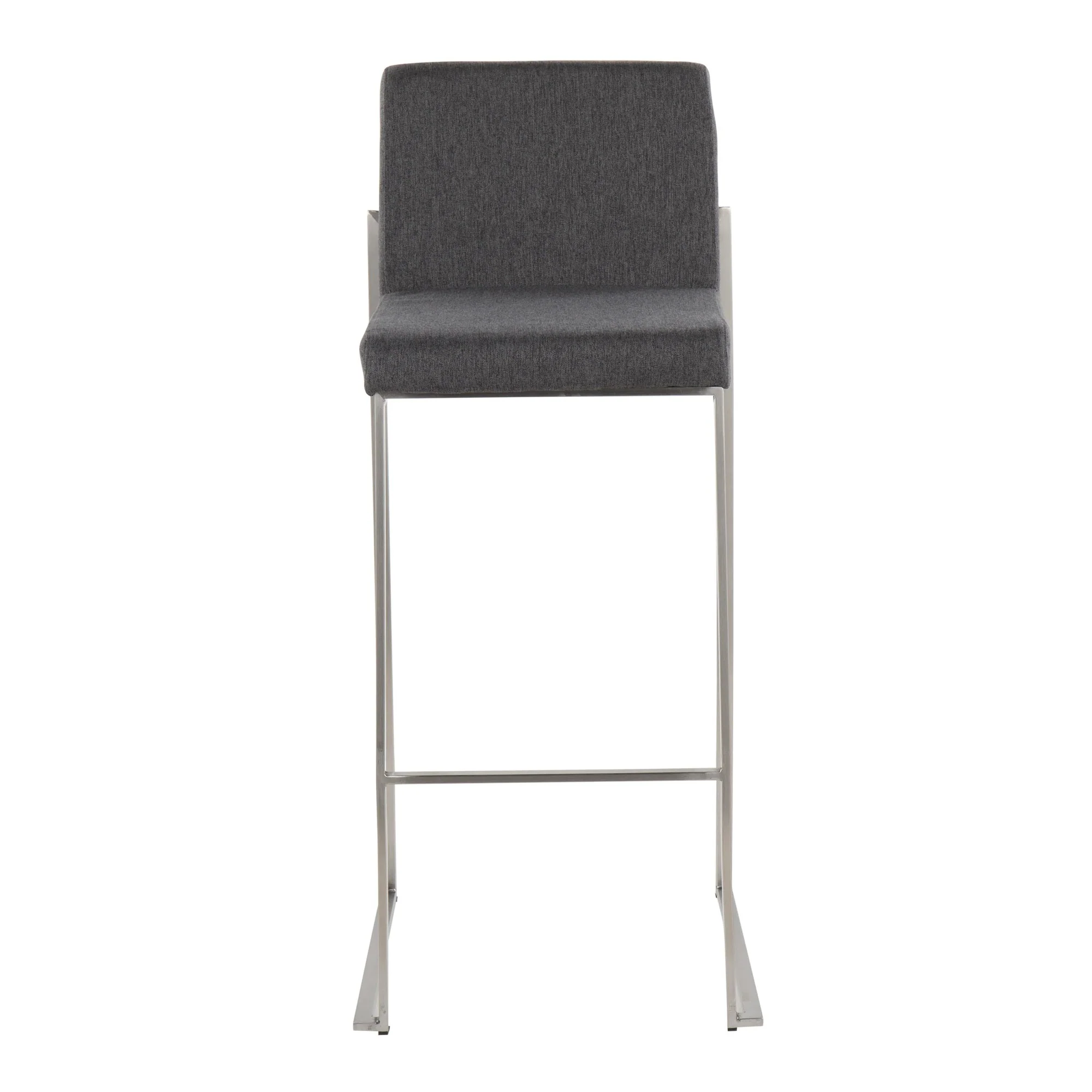Fuji High Back Barstool - Set of 2 Beige By LumiSource - B30-FUJIHB SSFBG2 - Image 10