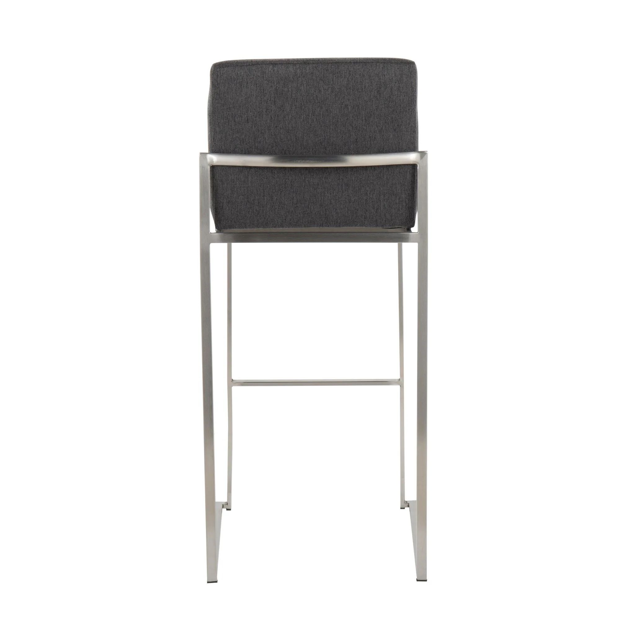 Fuji High Back Barstool - Set of 2 Beige By LumiSource - B30-FUJIHB SSFBG2 - Image 16