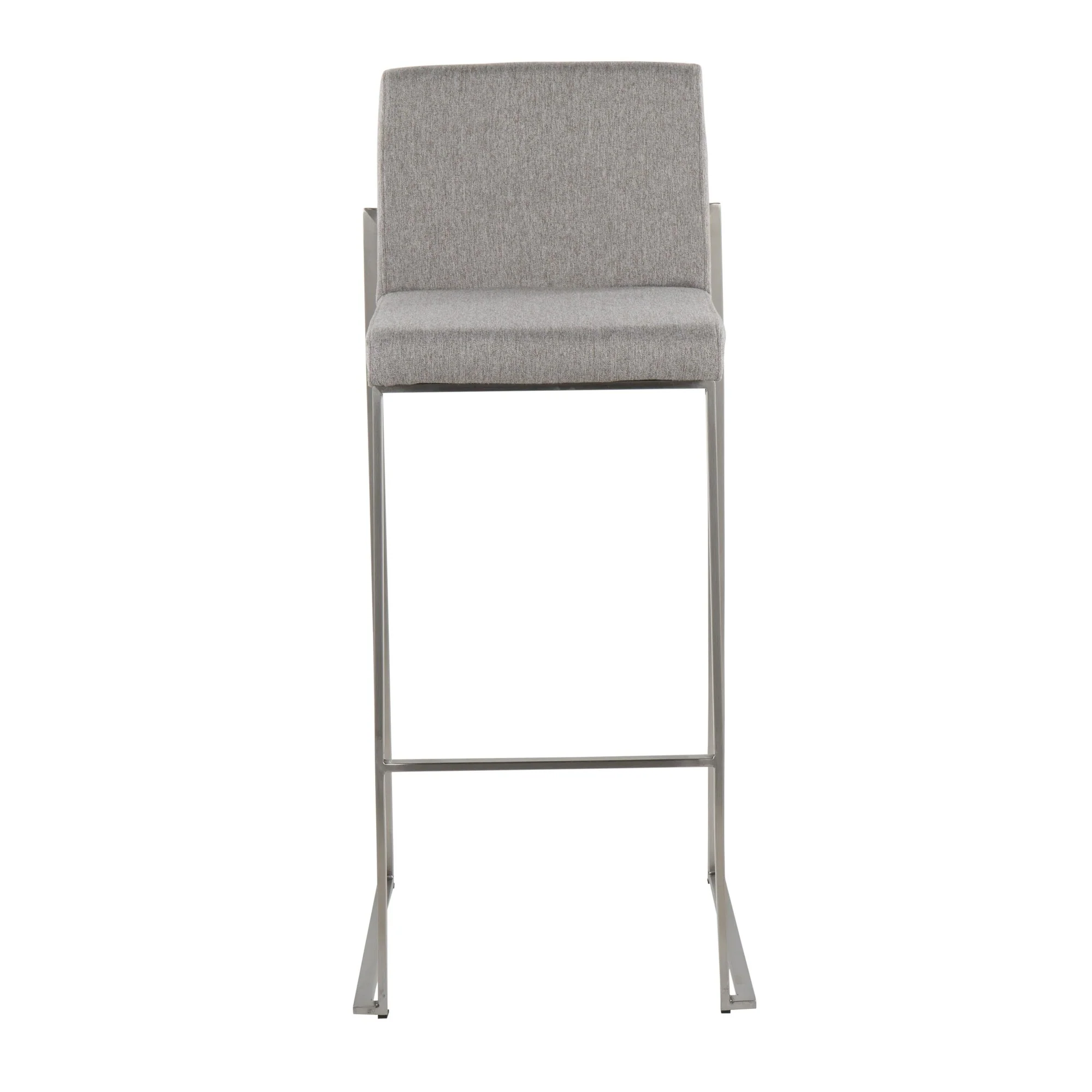 Fuji High Back Barstool - Set of 2 Beige By LumiSource - B30-FUJIHB SSFBG2 - Image 18