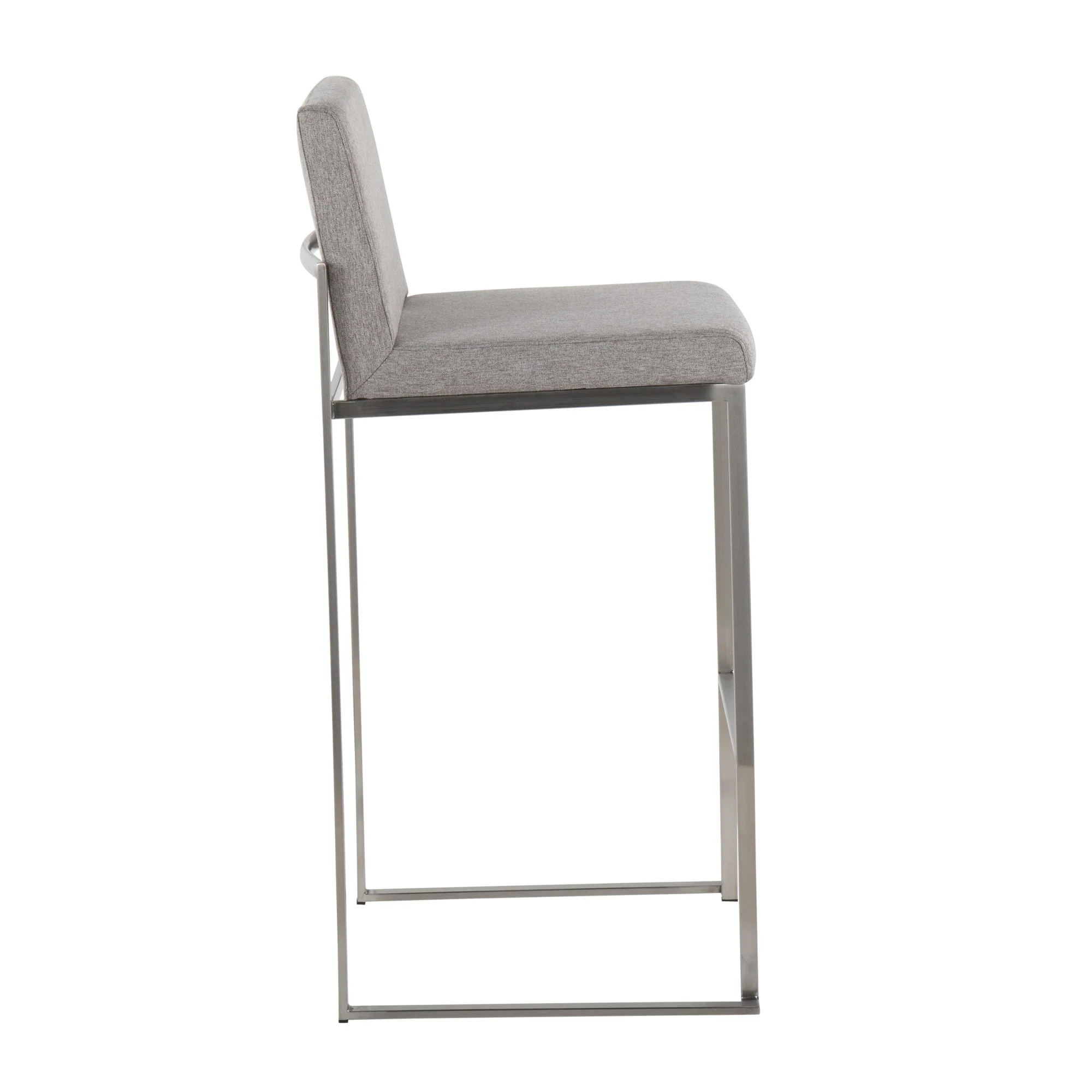 Fuji High Back Barstool - Set of 2 Beige By LumiSource - B30-FUJIHB SSFBG2 - Image 22