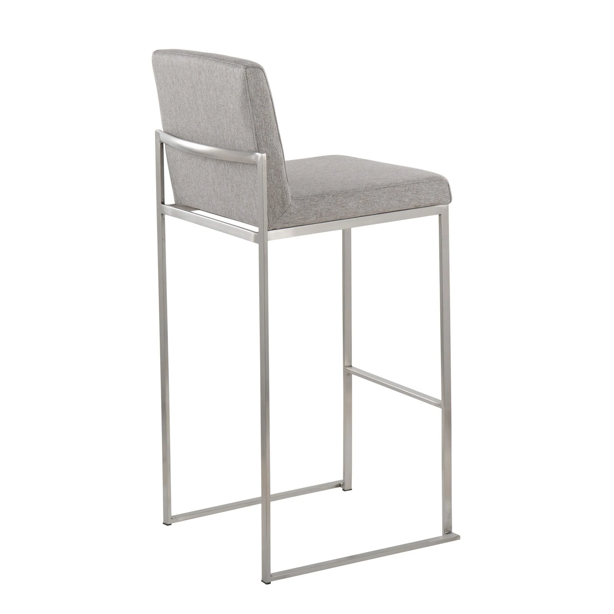 Fuji High Back Barstool - Set of 2 Beige By LumiSource - B30-FUJIHB SSFBG2 - Image 23